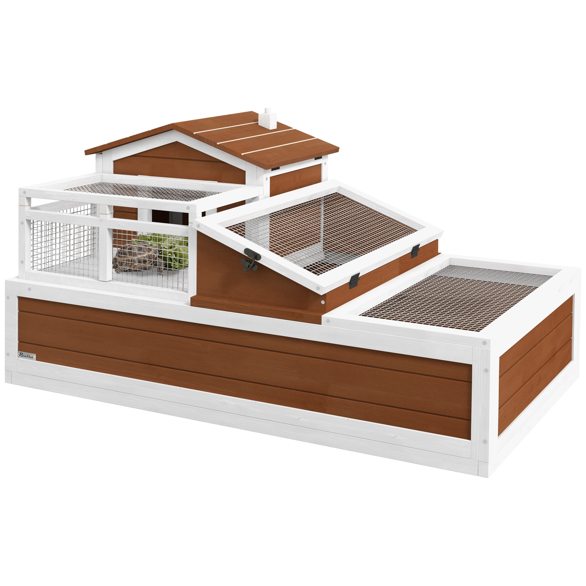 3-Room Tortoise Habitat House w/ Balcony & 2 Stories, 44