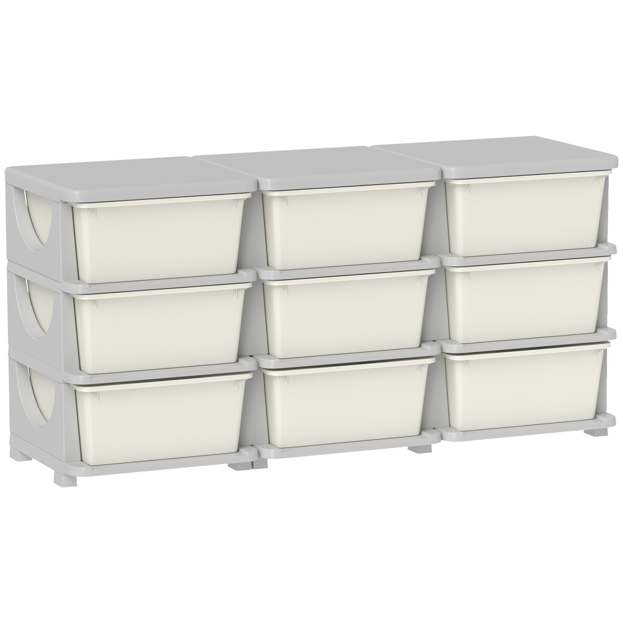 Kids Storage Unit, with Nine Drawers - Pink (Drop Shipping Only, Not for Amazon)