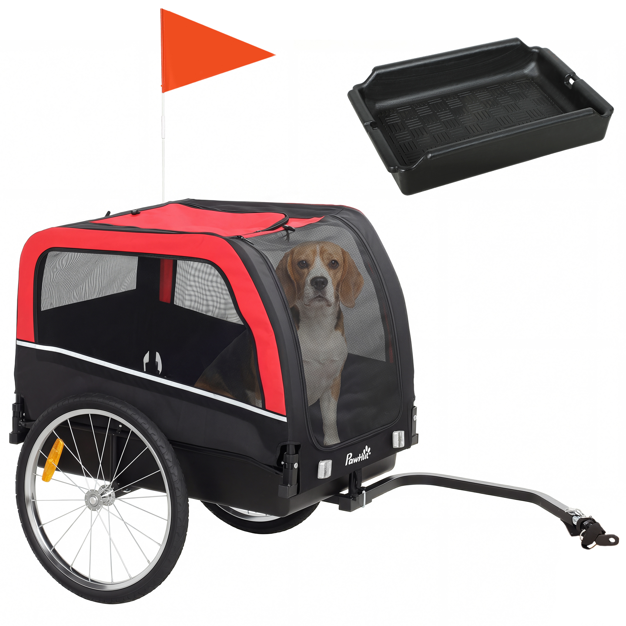 Dog Bike Trailer, Pet Cart Bicycle Carrier with 20