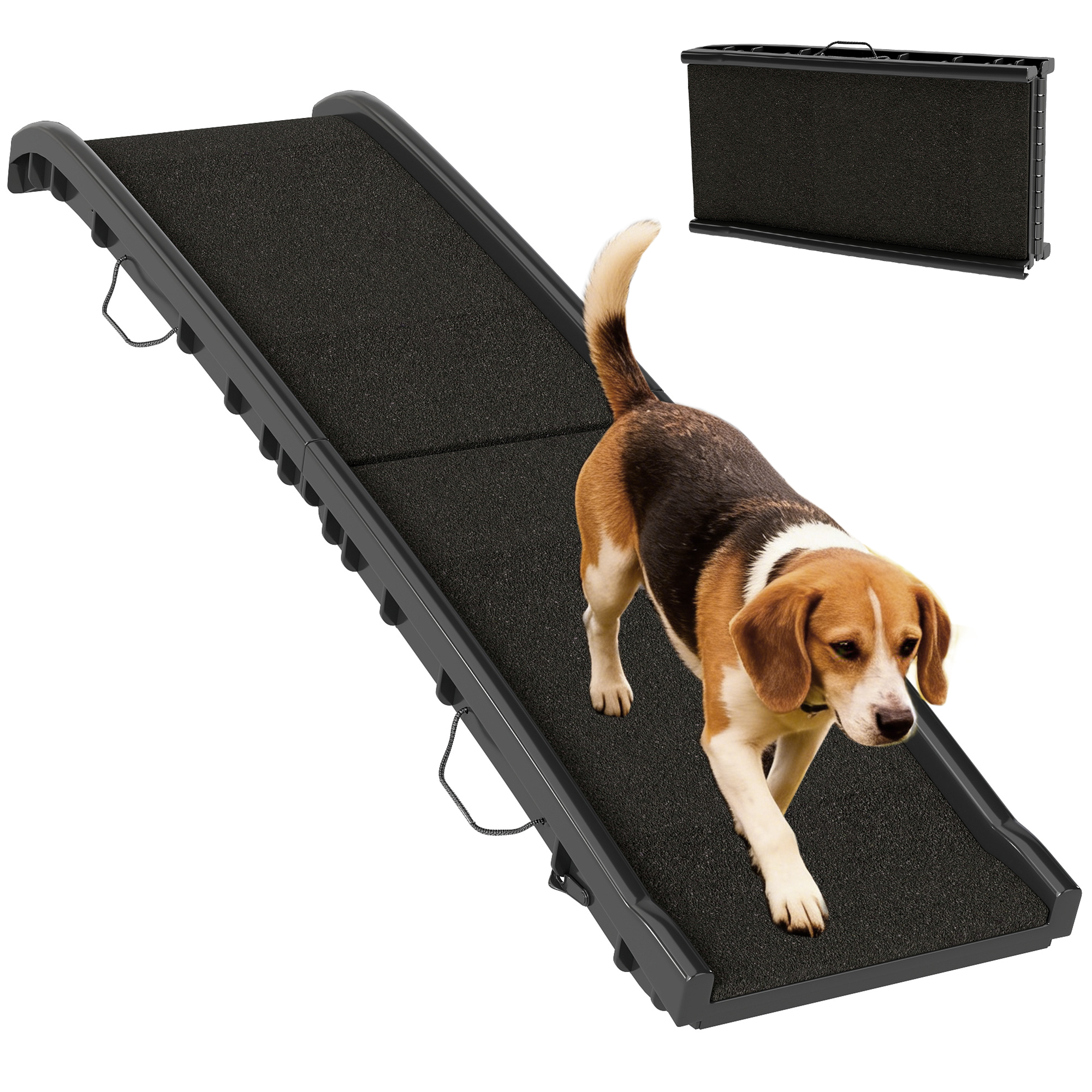 Foldable Dog Ramp with Frosted Anti-slip Surface, Portable & Lightweight, for Cars, Home, 155 x 38.5 x 15.5 cm (Drop Shipping Only, Not for Amazon)