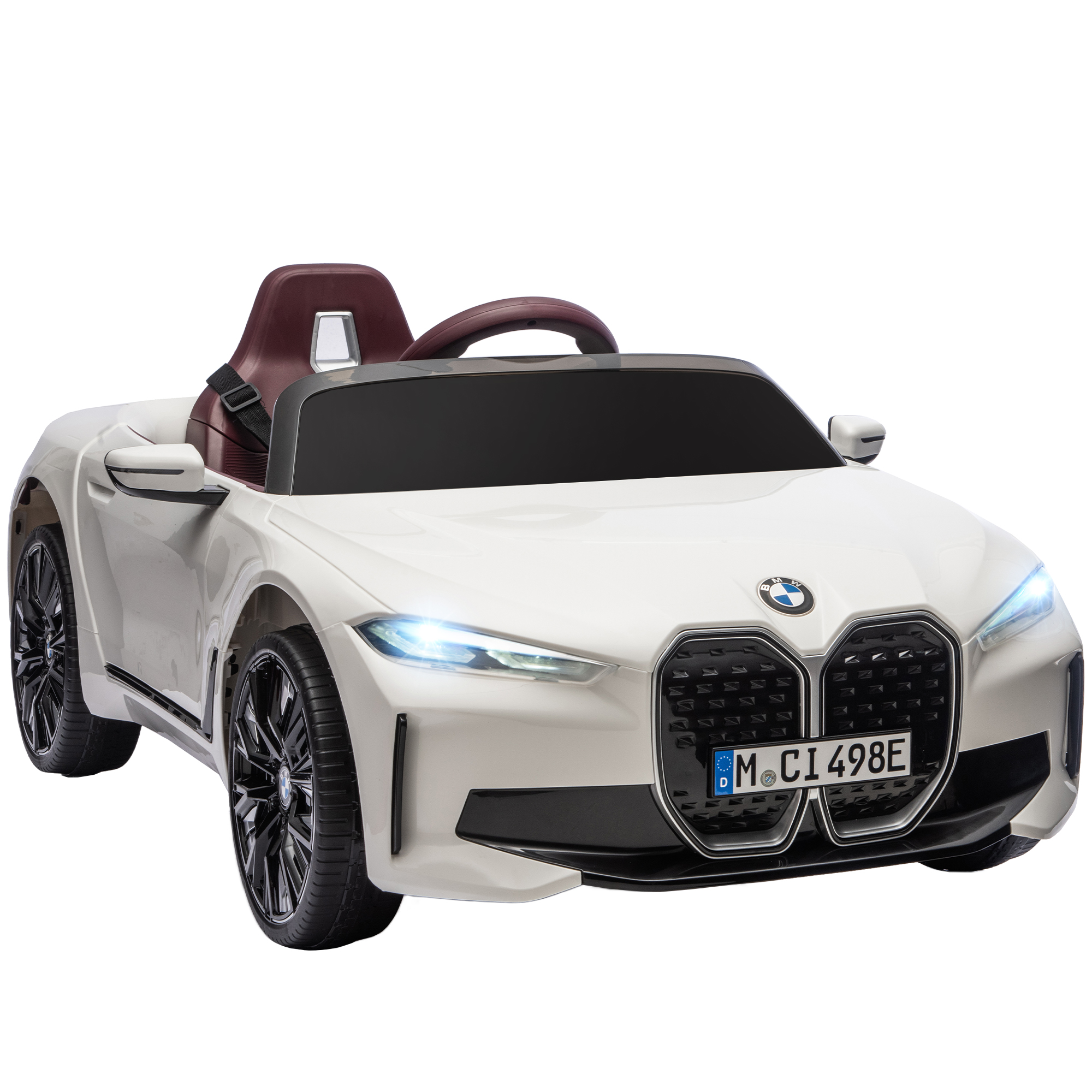 12V Electric Car for Kids with 2.4G Remote Control, Suspension, Black (Drop Shipping Only, Not for Amazon)