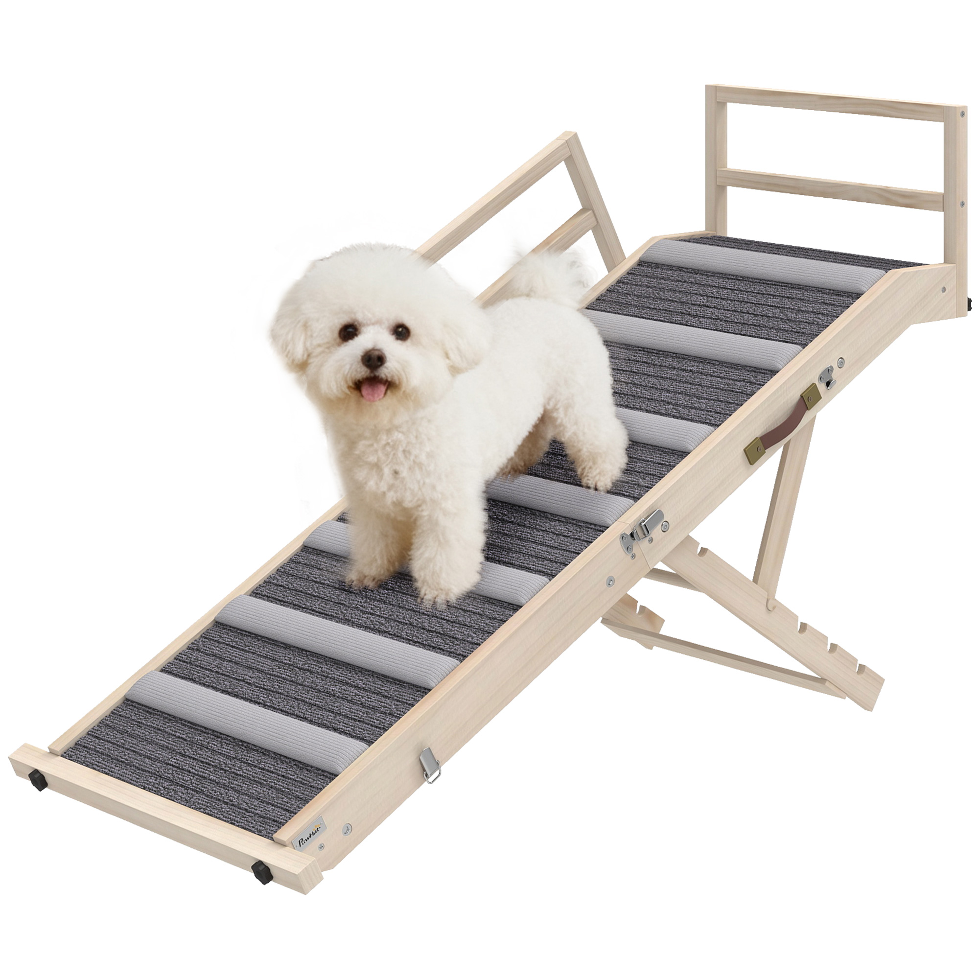 Dog Ramp, Folding Pet Ramp, 4 Adjustable Height from 15
