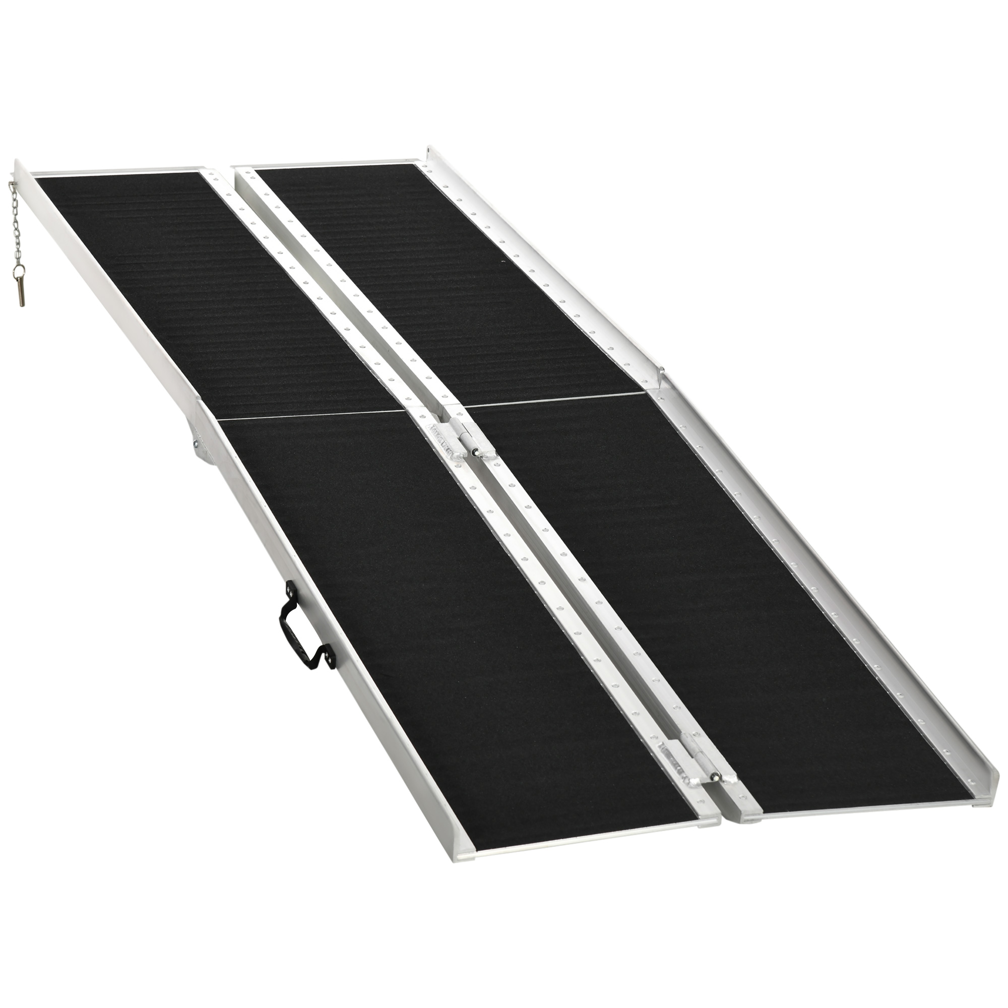 8' Skidproof Portable Wheelchair Ramp for Home, Steps, Doorways, Carpeted Foldable Handicap Ramp, Threshold Ramp (Drop Shipping Only, Not for Amazon)
