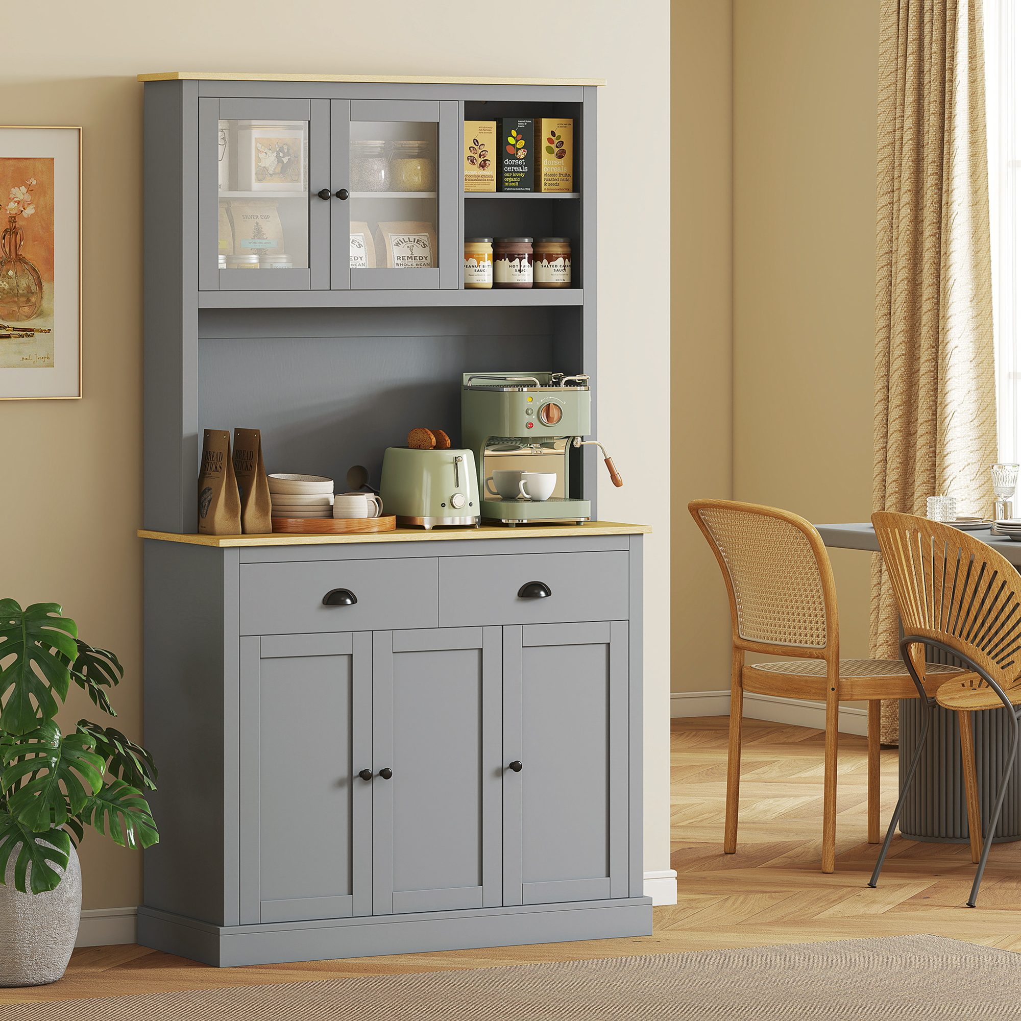 Freestanding Kitchen Cabinet, 71