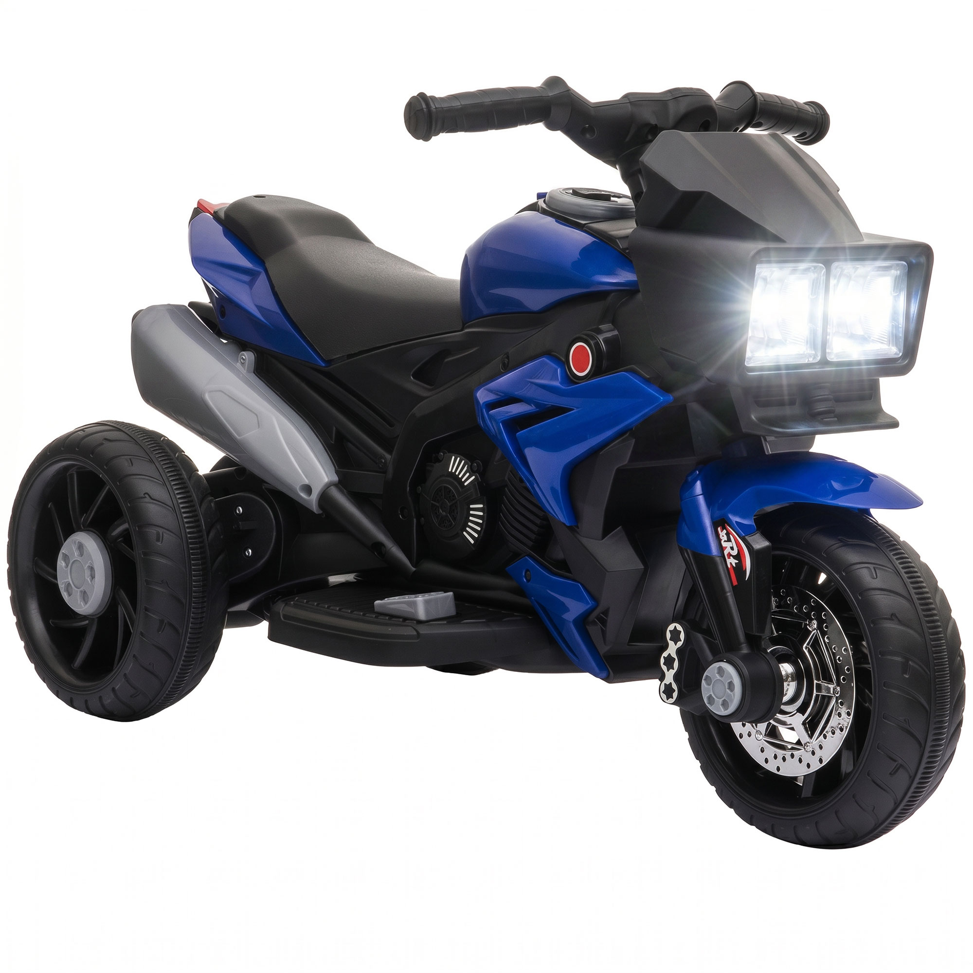 6V Kids Motorcycle, Battery-Operated Mini Electric Motorbike with Forward/Reverse Switch, Horn, Red (Drop Shipping Only, Not for Amazon)