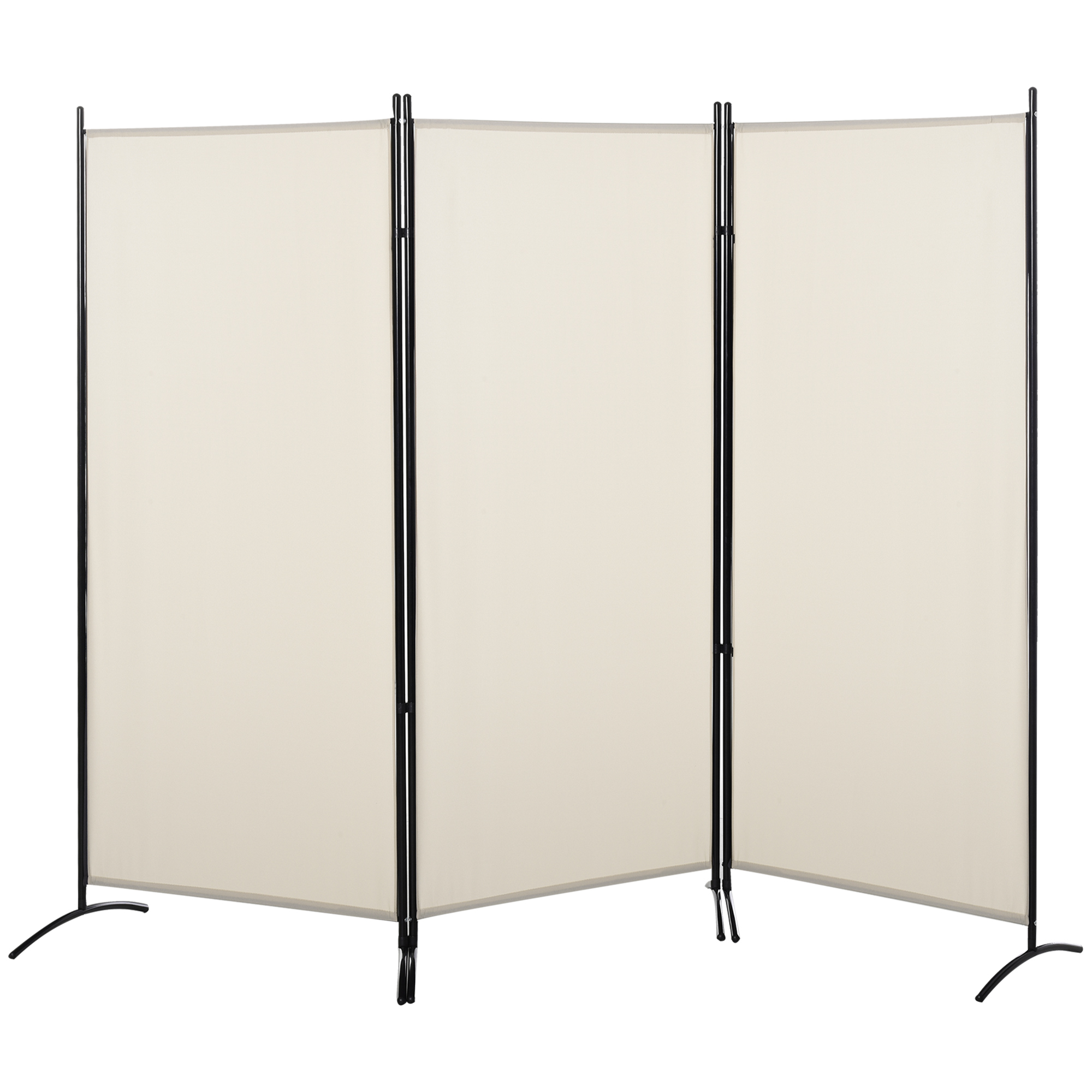 6' 3 Panel Room Divider, Indoor Privacy Screen for Home, Light Gray (Drop Shipping Only, Not for Amazon)