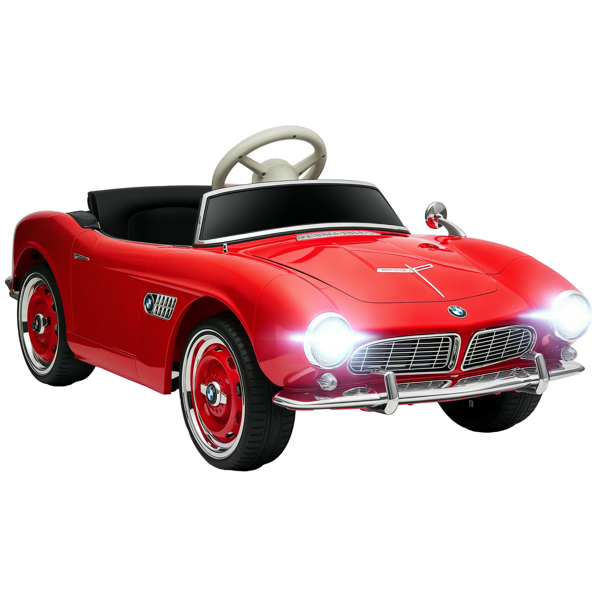 Licensed BMW 12V Kid Electric Ride On Car with Easy Transport, Red (Drop Shipping Only, Not for Amazon)