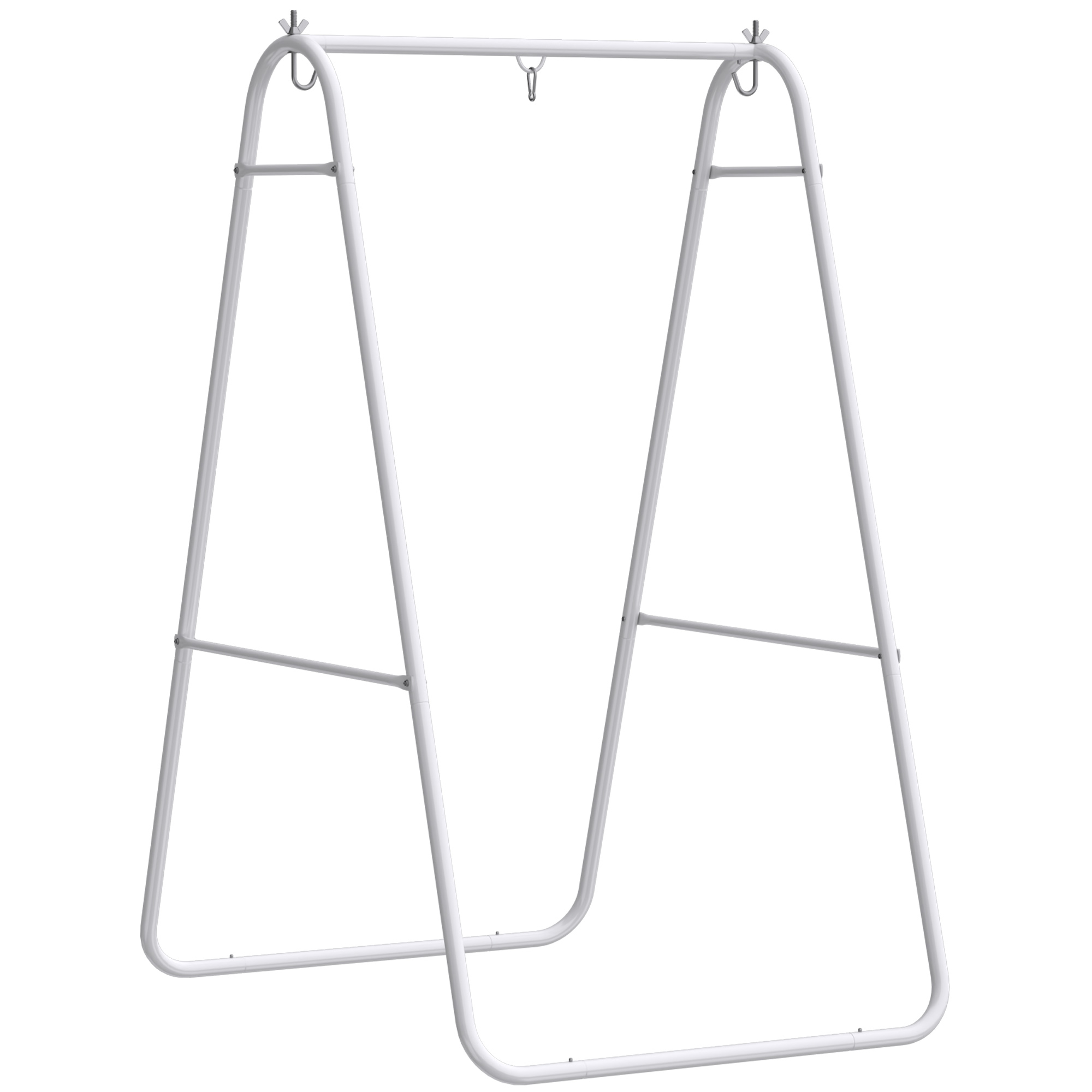 Hammock Chair Stand Only 150KG Load Capacity for Indoor Outdoor, White (Drop Shipping Only, Not for Amazon)