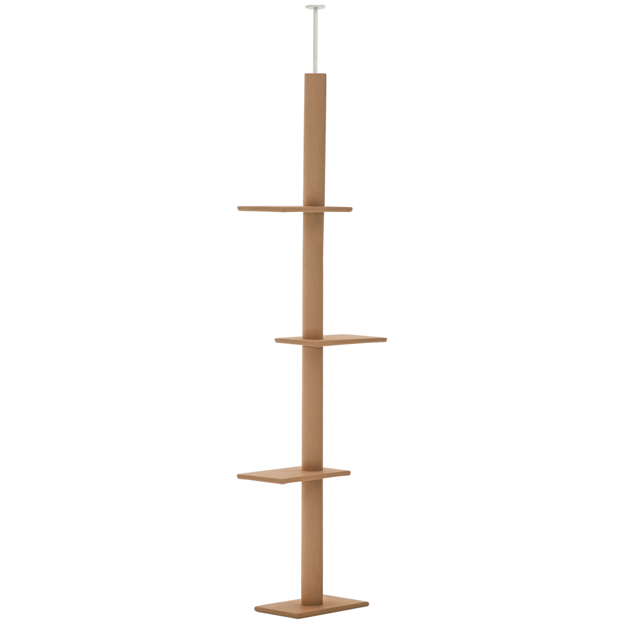 4-level Platform Cat Tree with Sisal-Covered Scratching Posts Natural Cat Tree Activity Center for kittens , Brown (Drop Shipping Only, Not for Amazon)