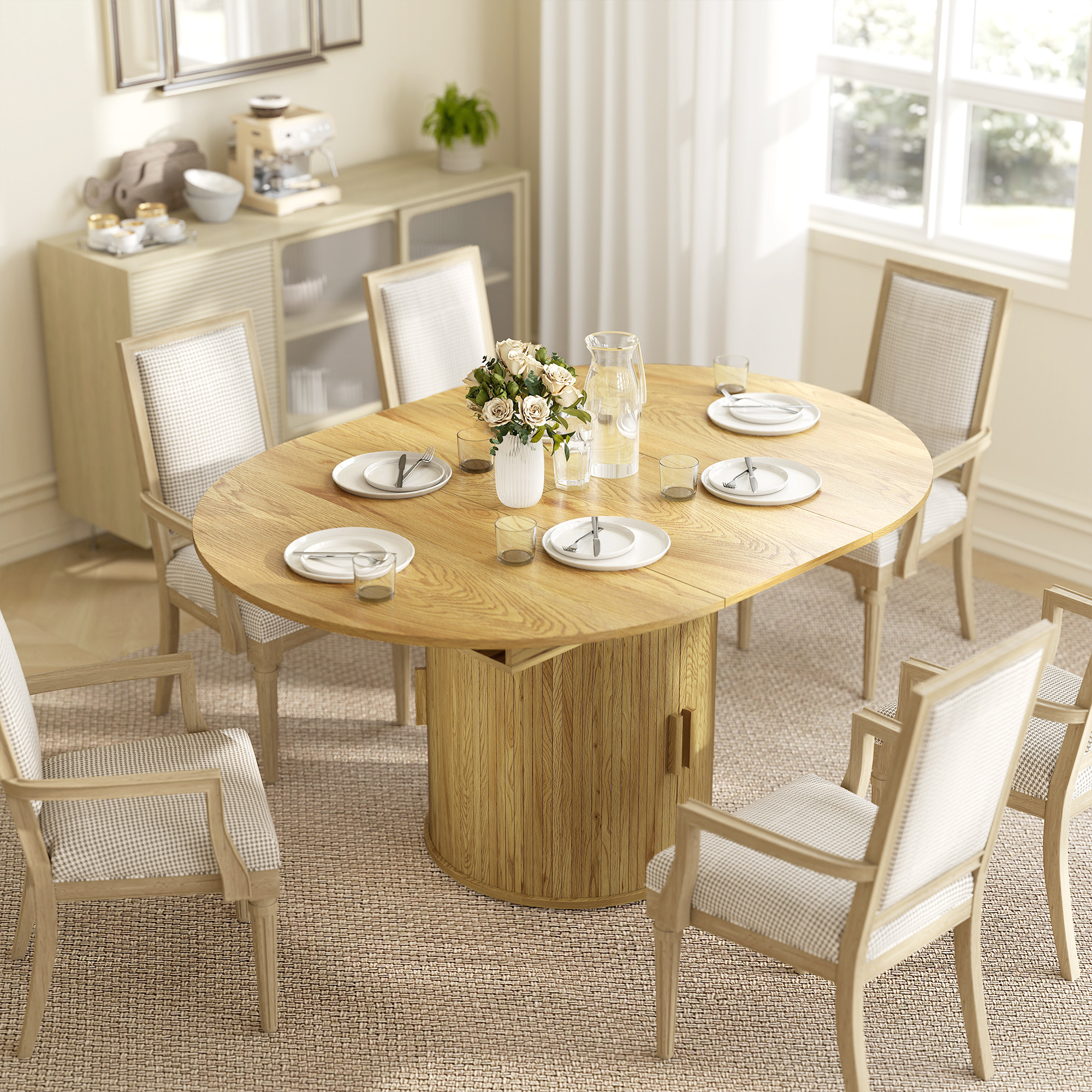 Extendable Dining Table for 6, 60