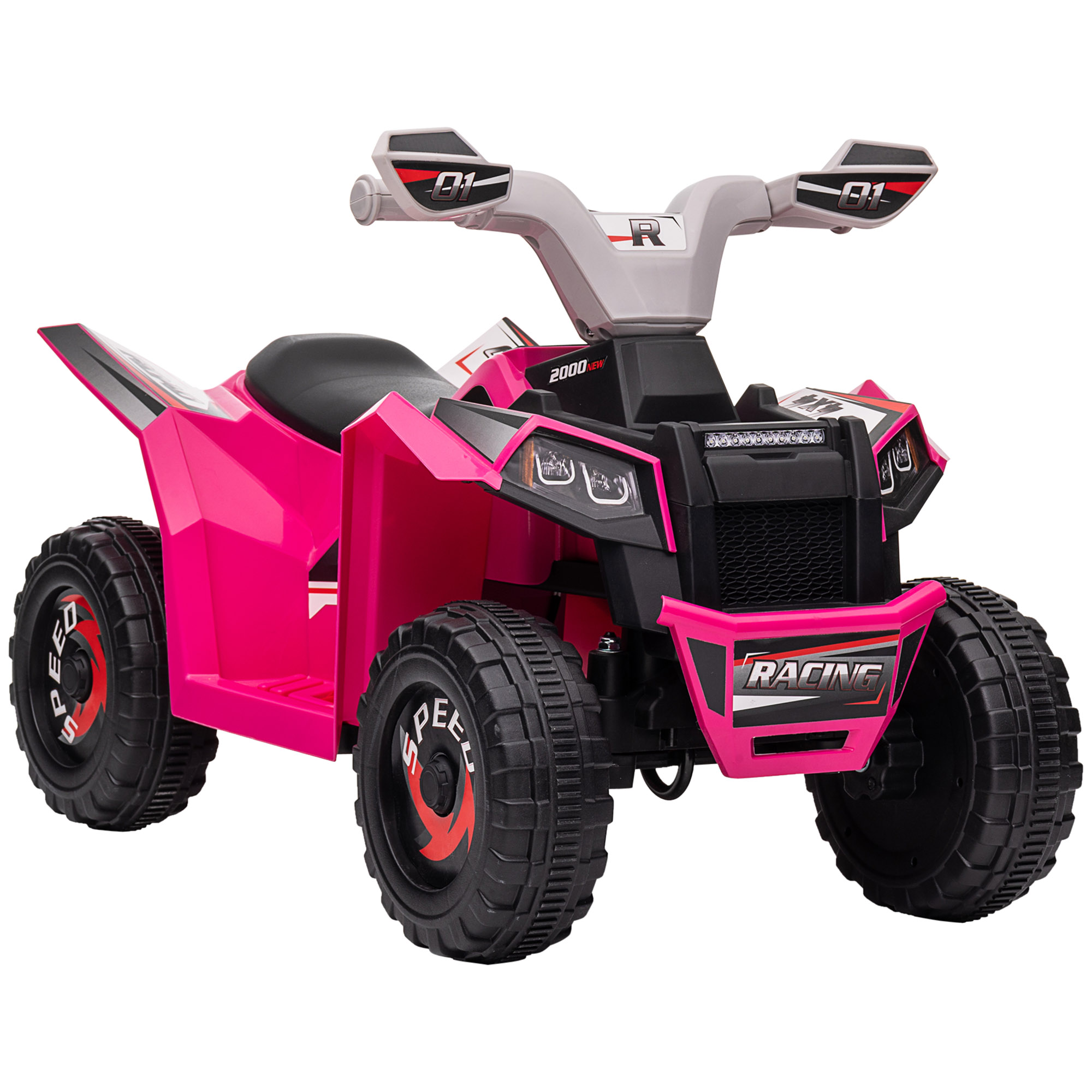 6V Electric Toy Car with Forward Backward, Wear-Resistant Wheels for Ages 18-36 Months, Red (Drop Shipping Only, Not for Amazon)