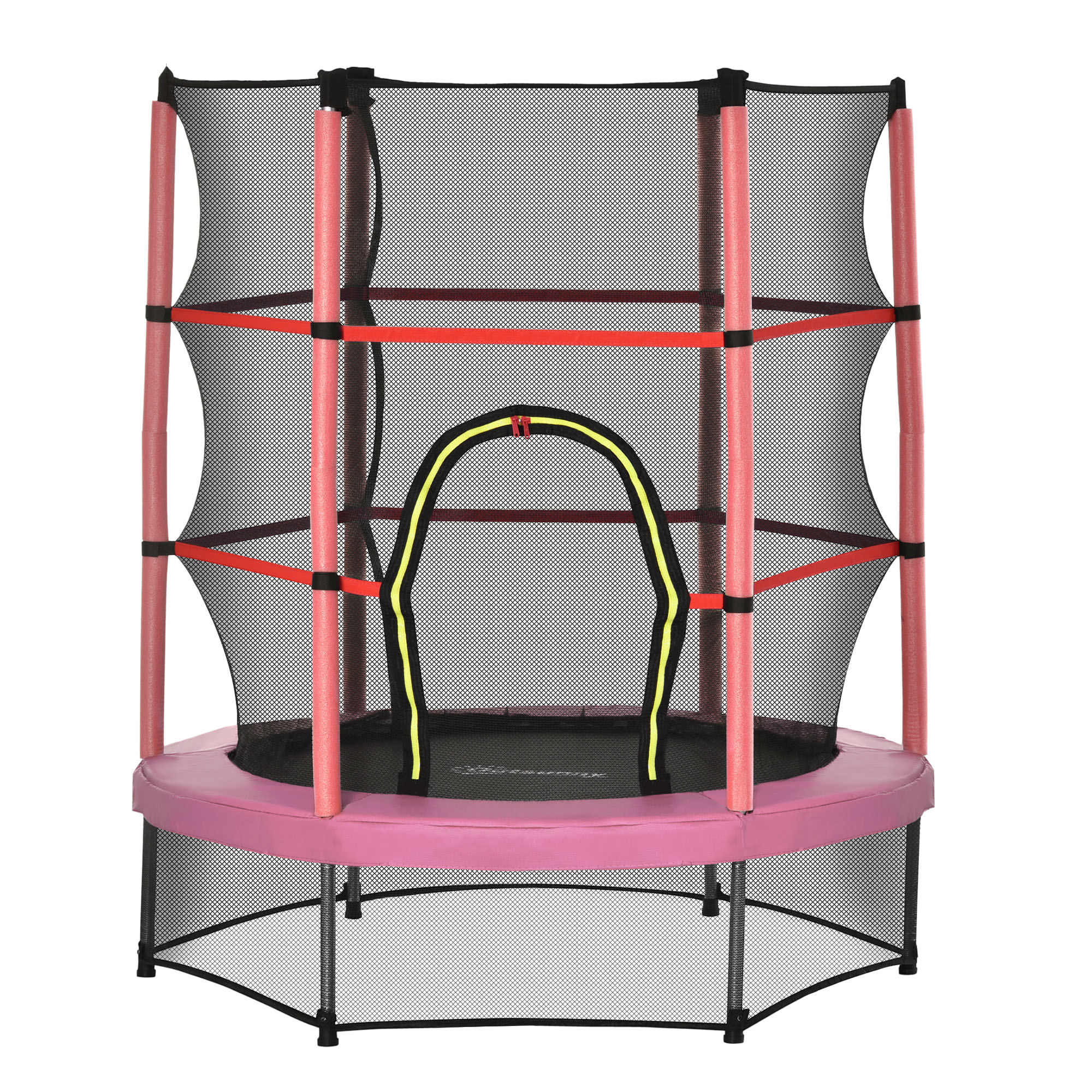 Φ5FT Kids Trampoline with Enclosure Net for Age 3 to 6 Years Blue (Drop Shipping Only, Not for Amazon)