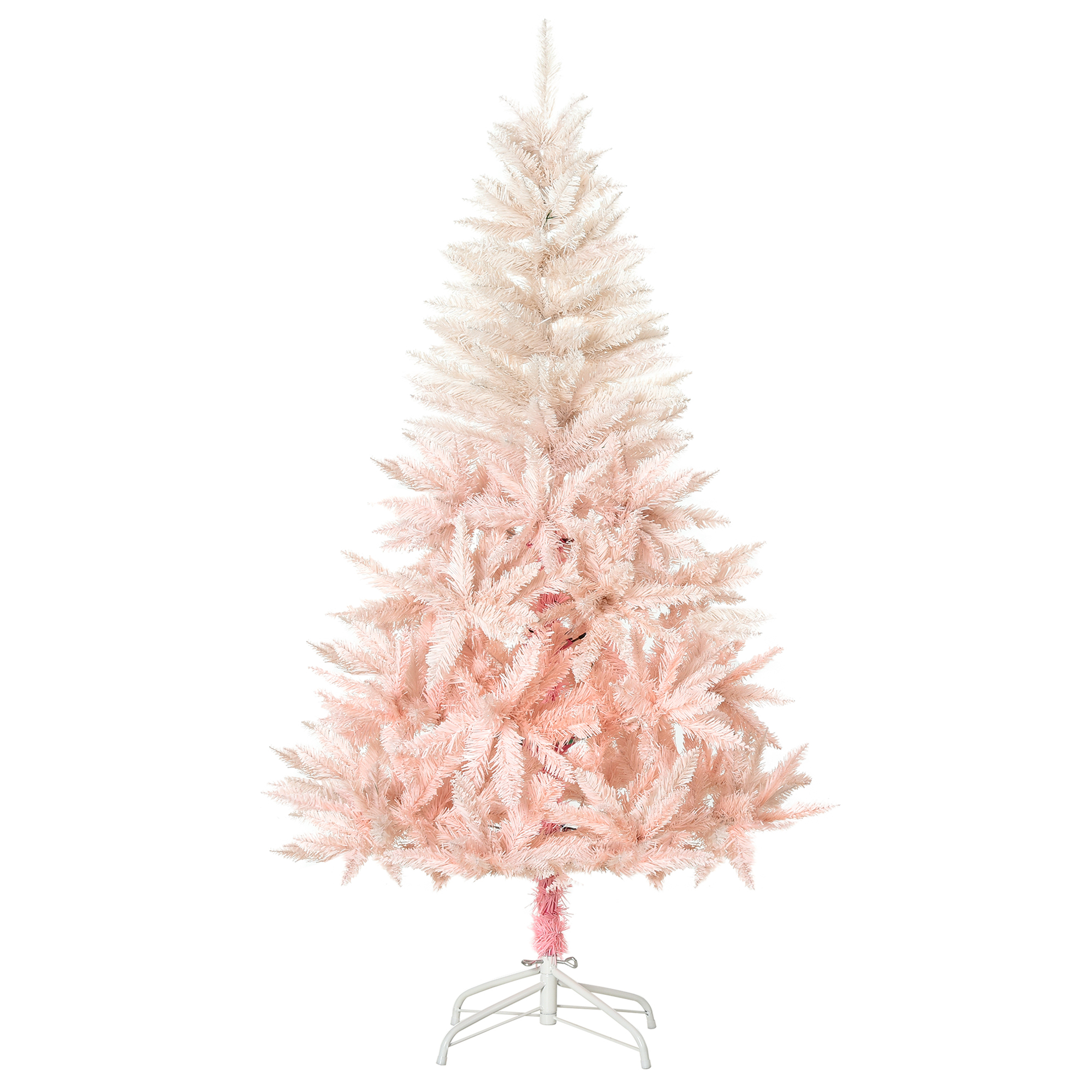 7ft Unlit Spruce Artificial Christmas Tree with Realistic Branches and 1000 Tips, Pink (Drop Shipping Only, Not for Amazon)