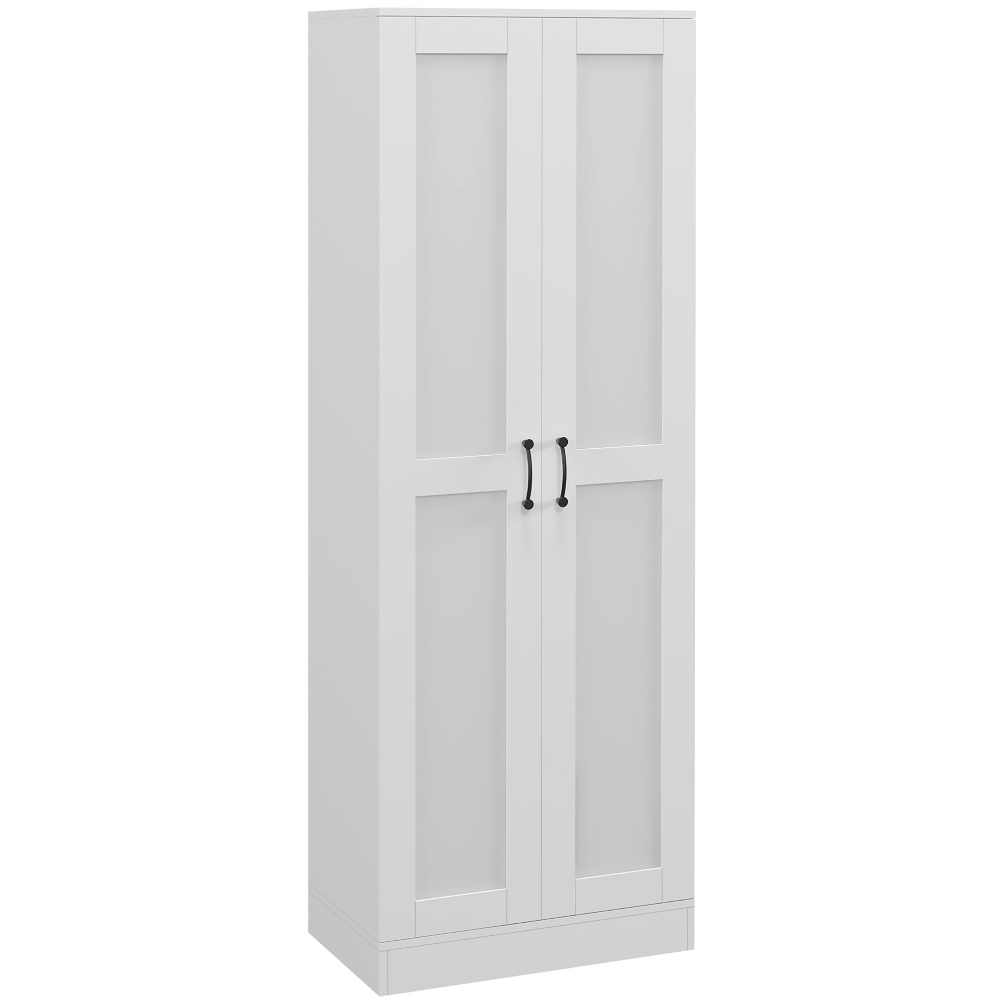 Storage Cabinet w/ Adjustable Shelves, Pantry, White (Drop Shipping Only, Not for Amazon)