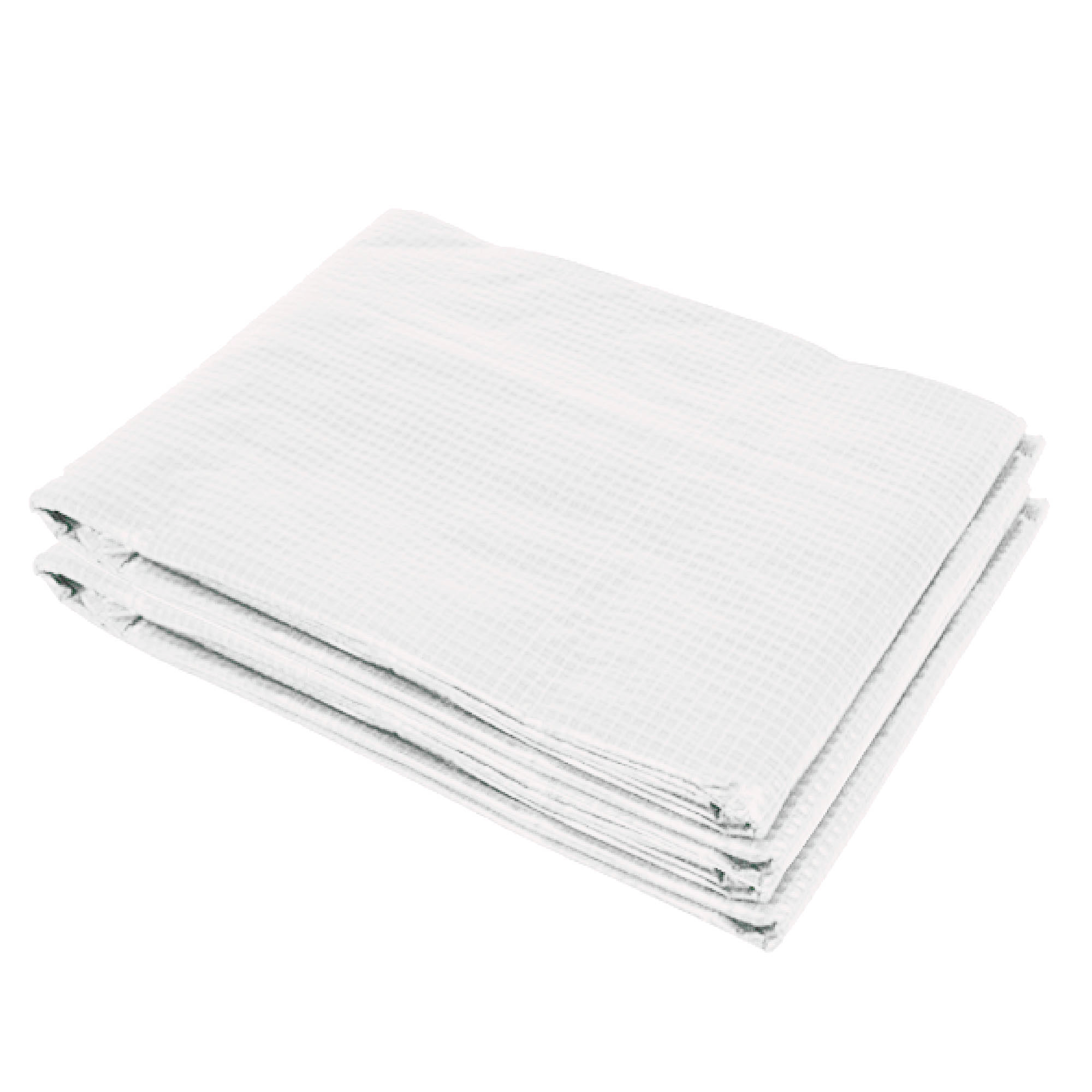 Greenhouse Replacement Cover ONLY Winter Garden Plant PE Cover with Roll-up Windows Door, 6 x 3 x 2m White (Drop Shipping Only, Not for Amazon)