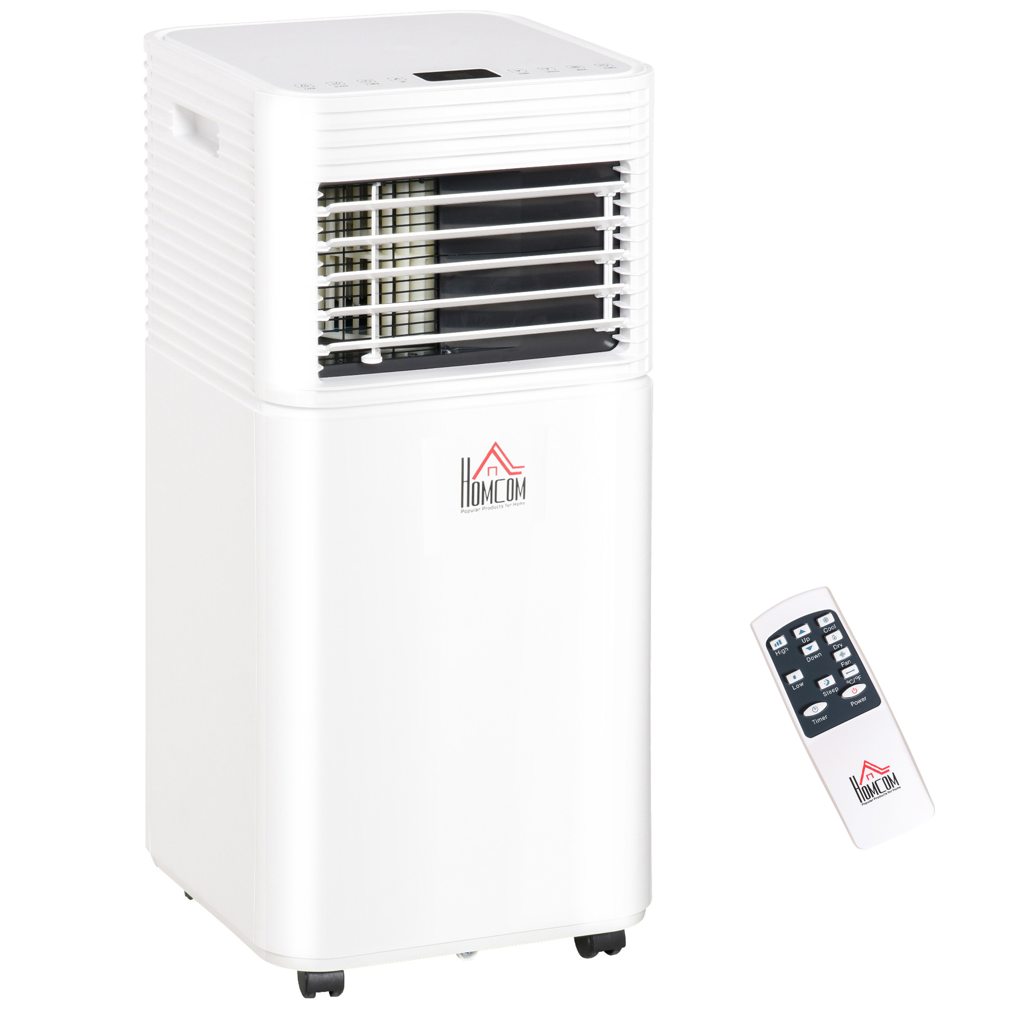 8000 BTU Mobile Air Conditioner for Cooling and Dehumidifying, Remote Control, 24H Timer, LED Display, White (Drop Shipping Only, Not for Amazon)