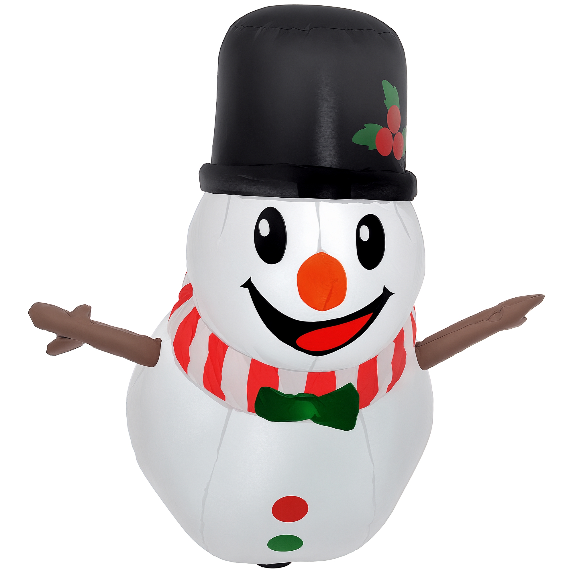 3.4' Inflatable Hanging Snowman w/ LED Lights, Blow-Up Outdoor Christmas Display for Party (Drop Shipping Only, Not for Amazon)