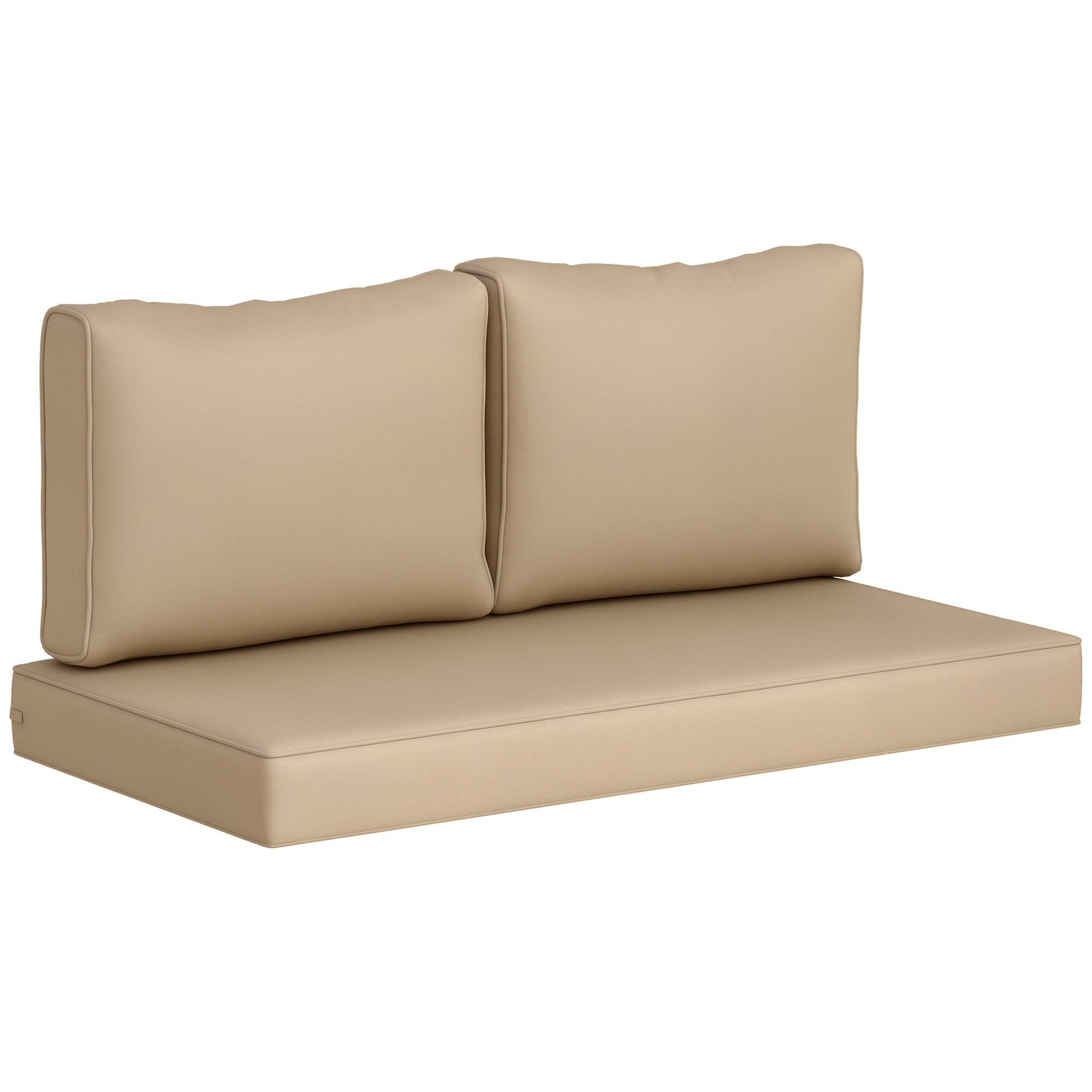 2 Seat Patio Furniture Cushions, 46x26x5 in, Thick Outdoor Loveseat Cushion Set with Removable Cover, Fade-Resistant Replacement Cushions for Outdoor Furniture, Couch, Bench, Swing, Gray (Drop Shipping Only, Not for Amazon)