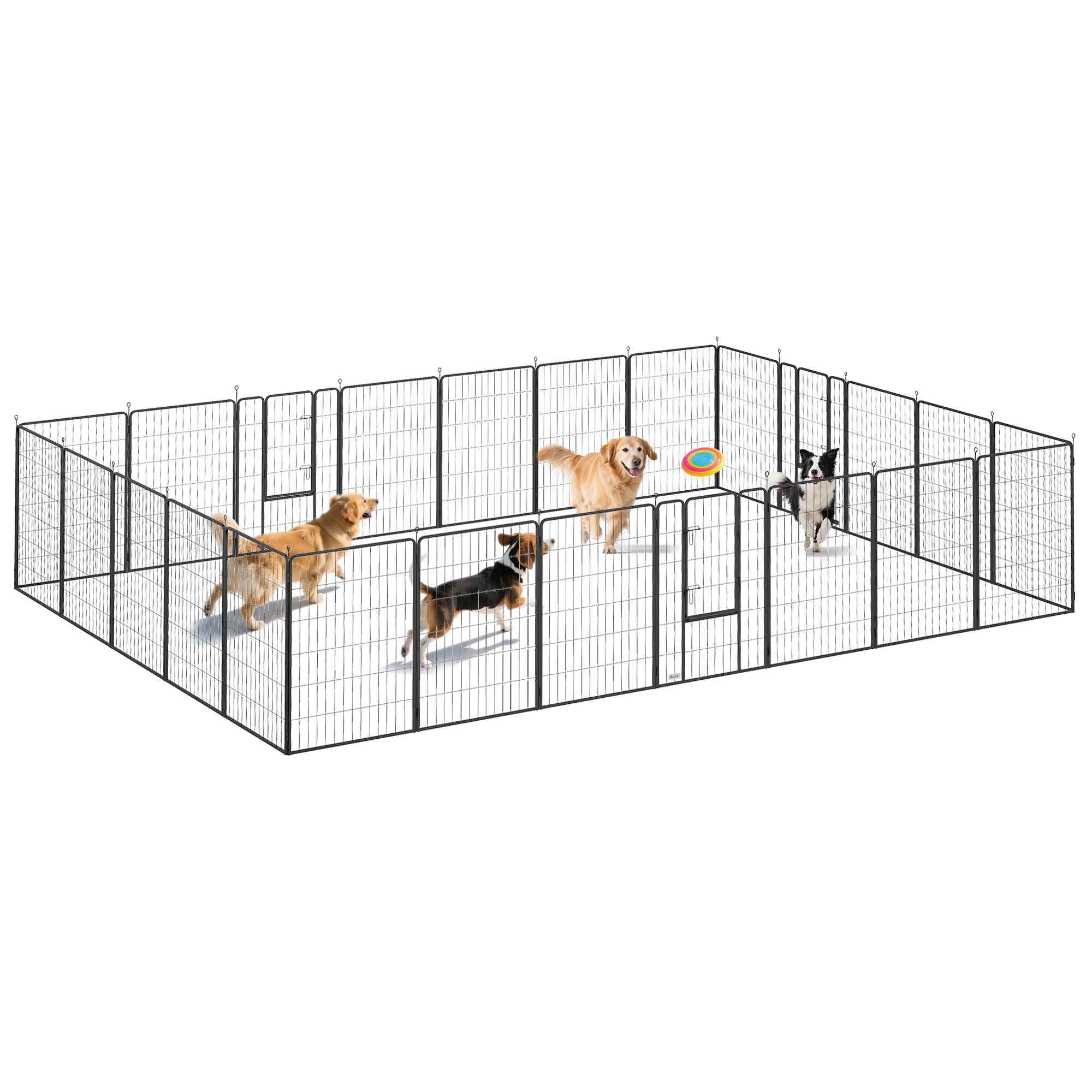 Dog Playpen for Indoor Outdoor, 24 Panels 44.5