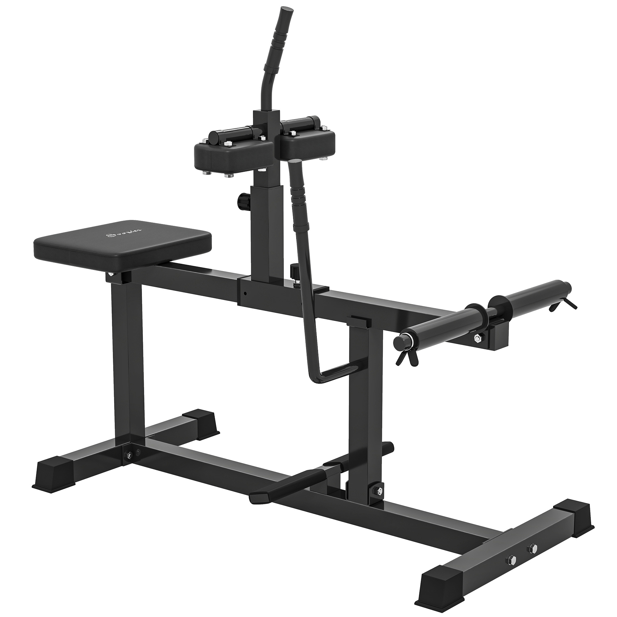 Seated Leg Extension Machine, Adjustable Leg Raise Machine and Curl Machine with Plate Loaded for Hip, Lower Body and Home Gym Workout (Drop Shipping Only, Not for Amazon)