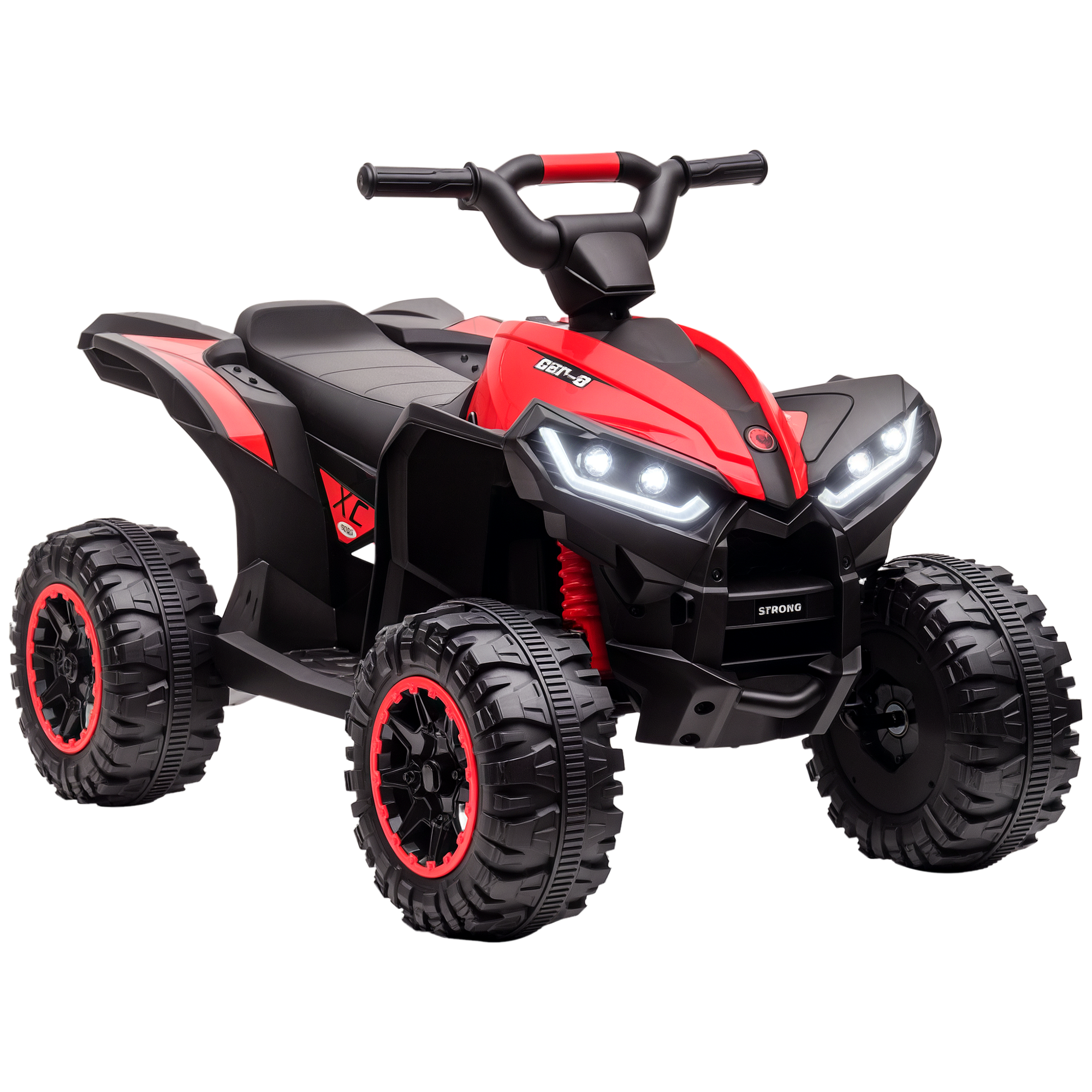 Kids ATV 4 Wheeler, 12V Kids Ride On Toy with Dual Motors, High & Low Speed, Music, Headlights, Up to 3.7 MPH, Yellow (Drop Shipping Only, Not for Amazon)
