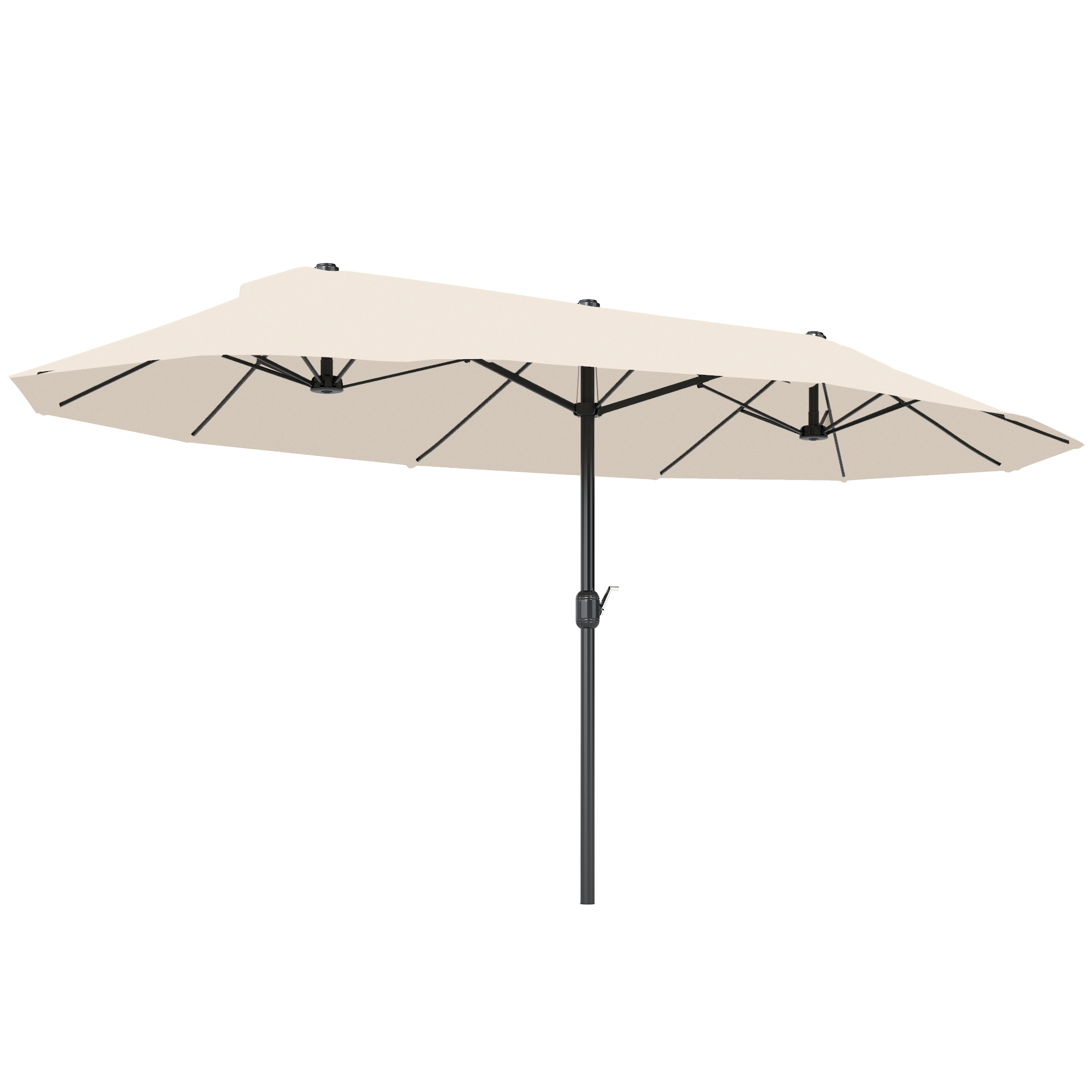 4.6m Double Garden Parasol - Grey (Drop Shipping Only, Not for Amazon)