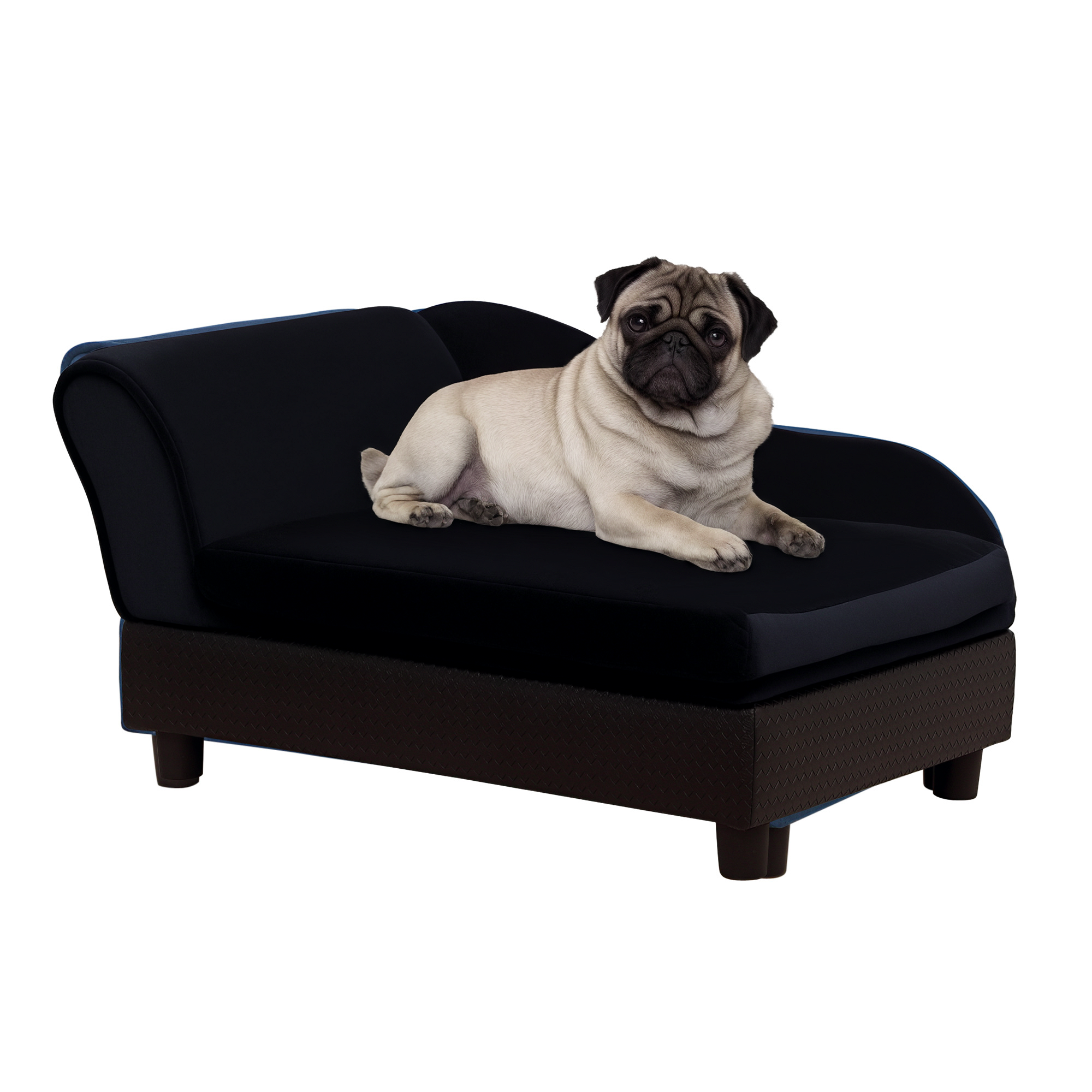 Pet Sofa Bed Couch with Storage, Pet Sofa for Cats and Small Dogs, Dark Gray (Drop Shipping Only, Not for Amazon)