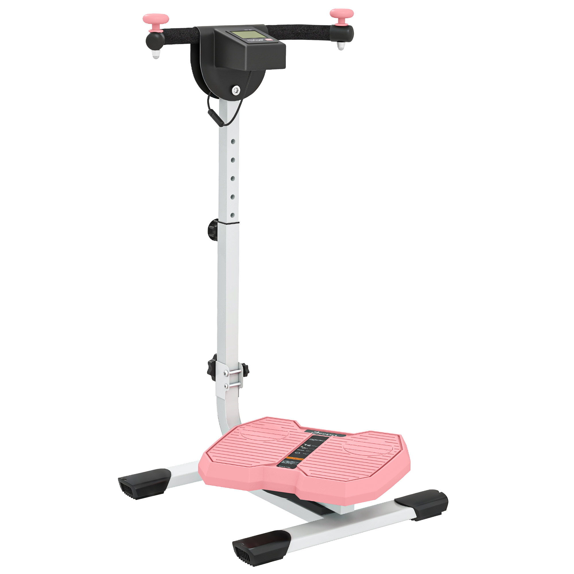 Foldable Ab Twister Board for Waist Trimming with LCD Display, Ab Workout Equipment for Women and Men, Red (Drop Shipping Only, Not for Amazon)