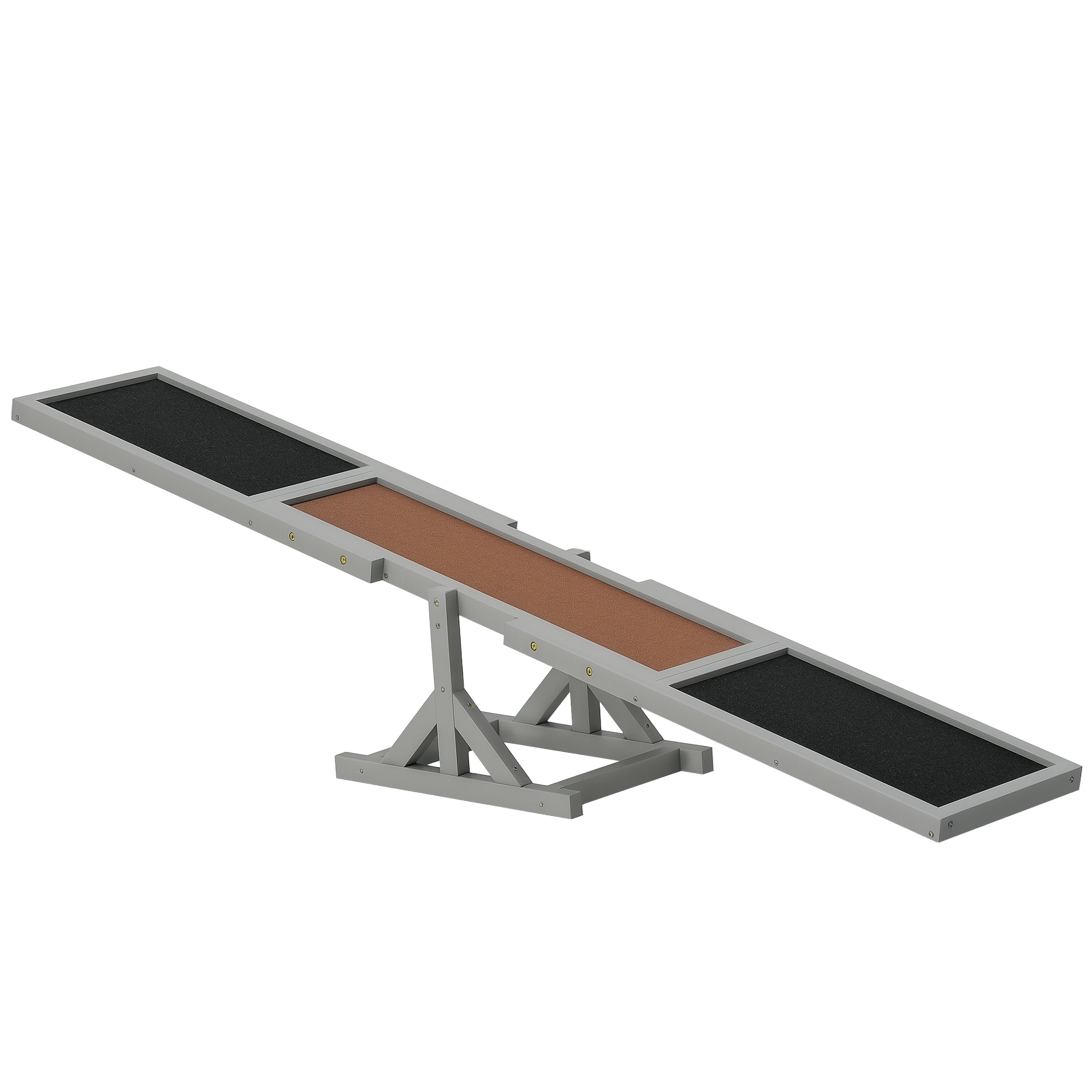Wooden Pet Seesaw for Big Dogs, Dog Agility Equipment with Anti-Slip Surface - Black (Drop Shipping Only, Not for Amazon)