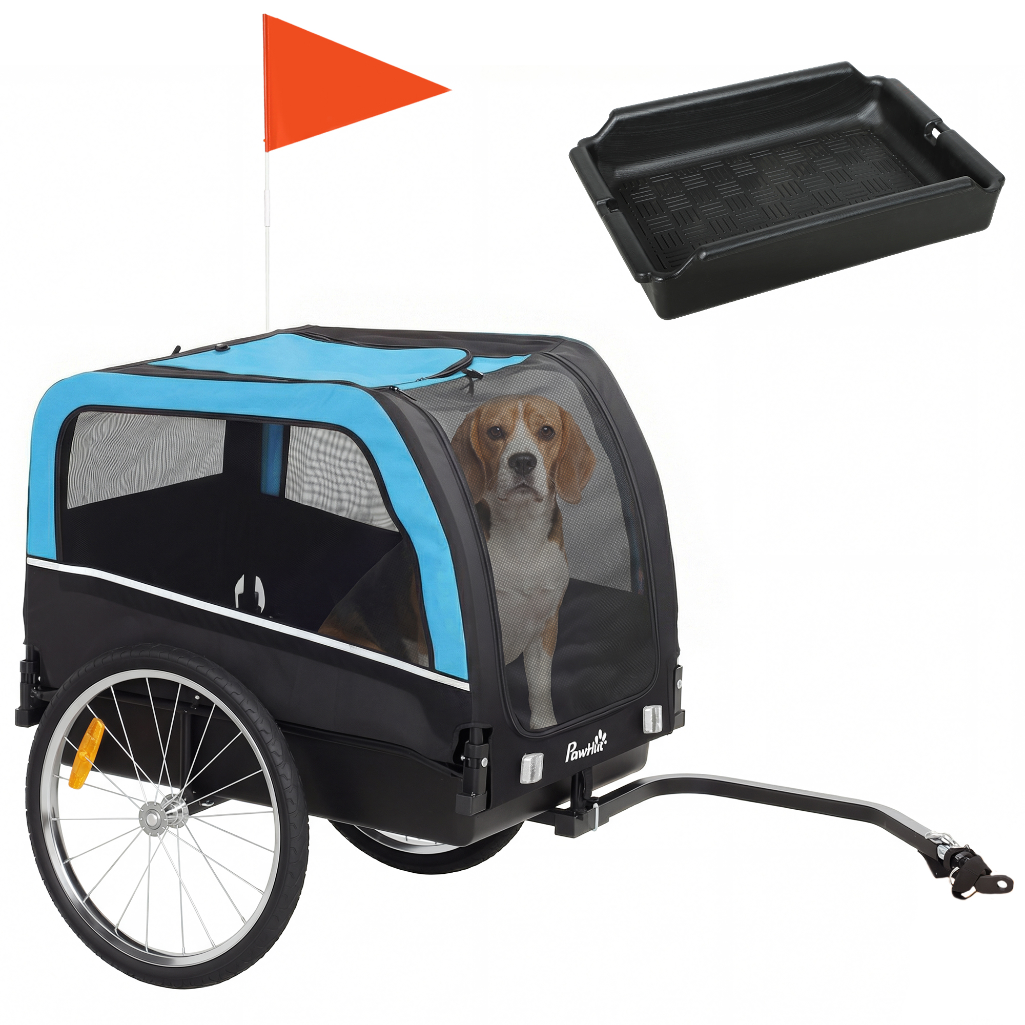 Dog Bike Trailer, Pet Cart Bicycle Carrier with 20