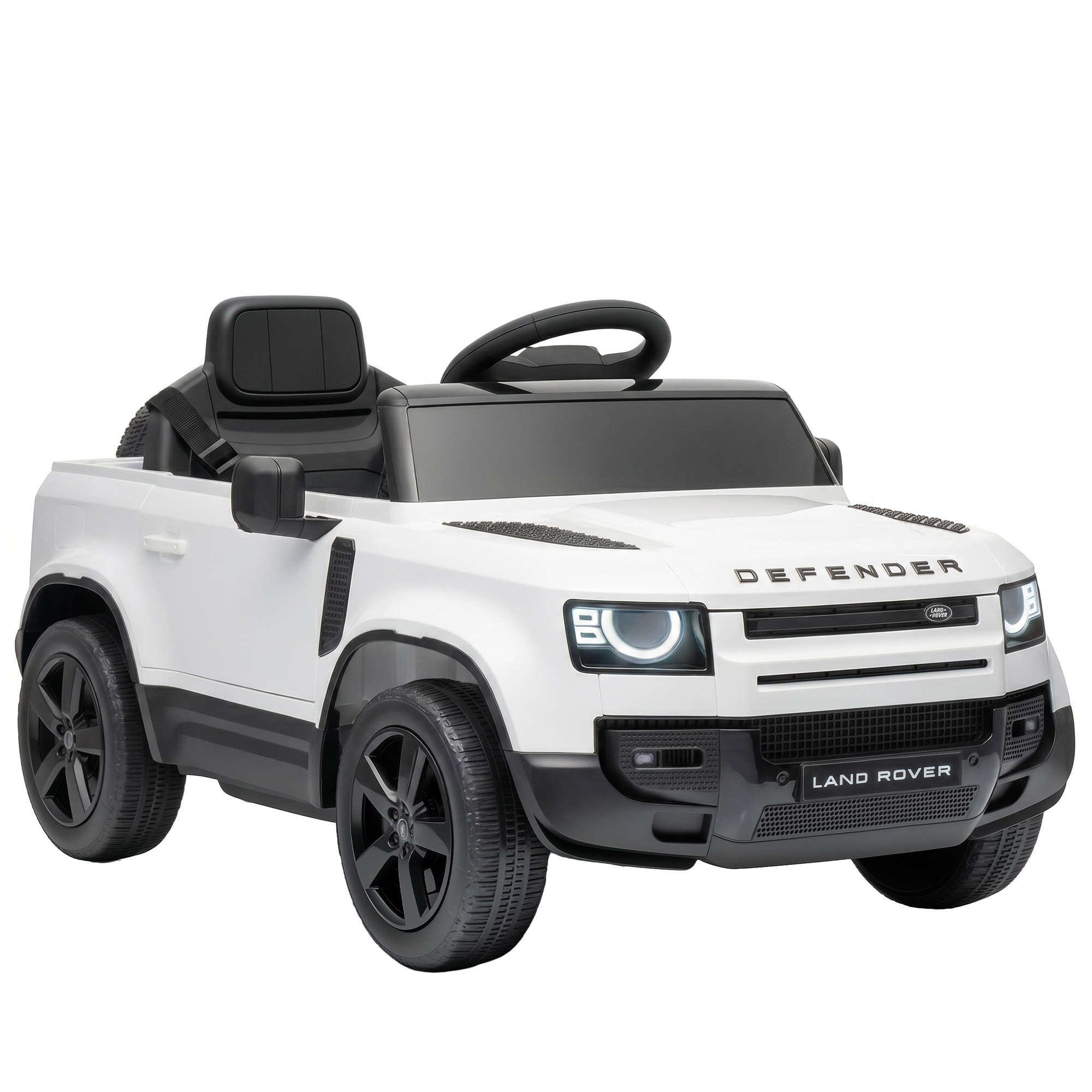 12V Ride on Car Licensed Land Rover with Remote, Suspension, Slow Start, 3 Speeds, Lights, Music, Horn for 3-5, Pink (Drop Shipping Only, Not for Amazon)