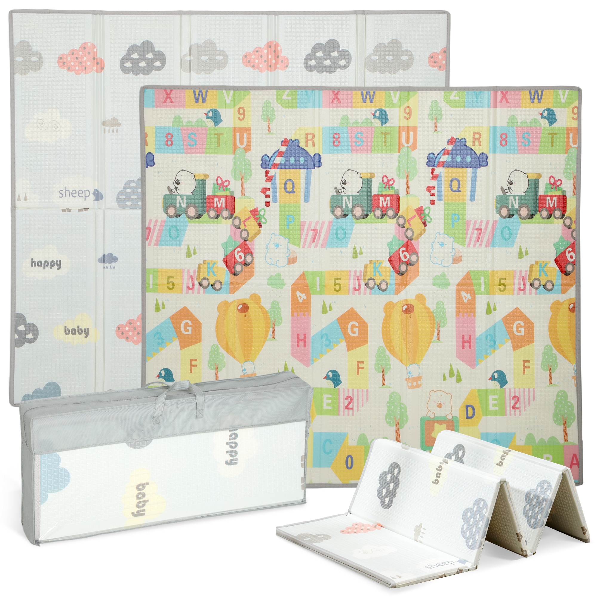 Foldable & Reversible Baby Play Mat, 79