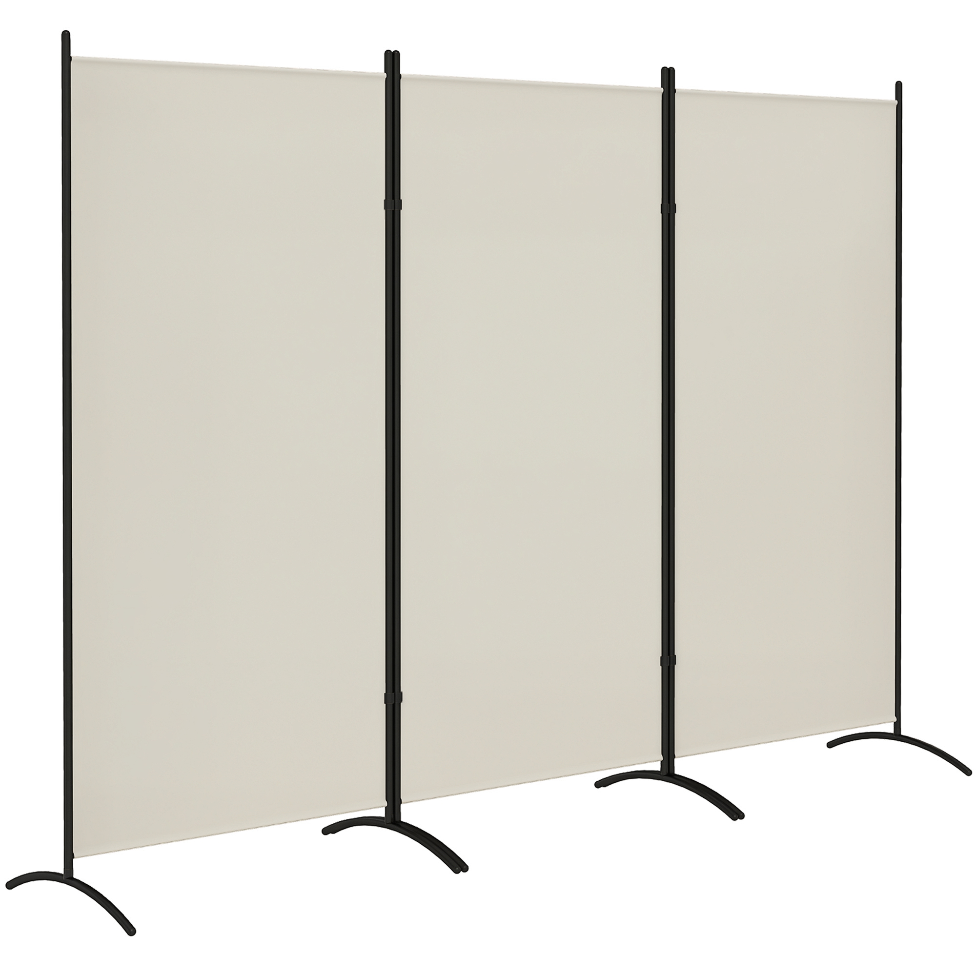 6' 3 Panel Room Divider, Indoor Privacy Screen for Home, Light Gray (Drop Shipping Only, Not for Amazon)