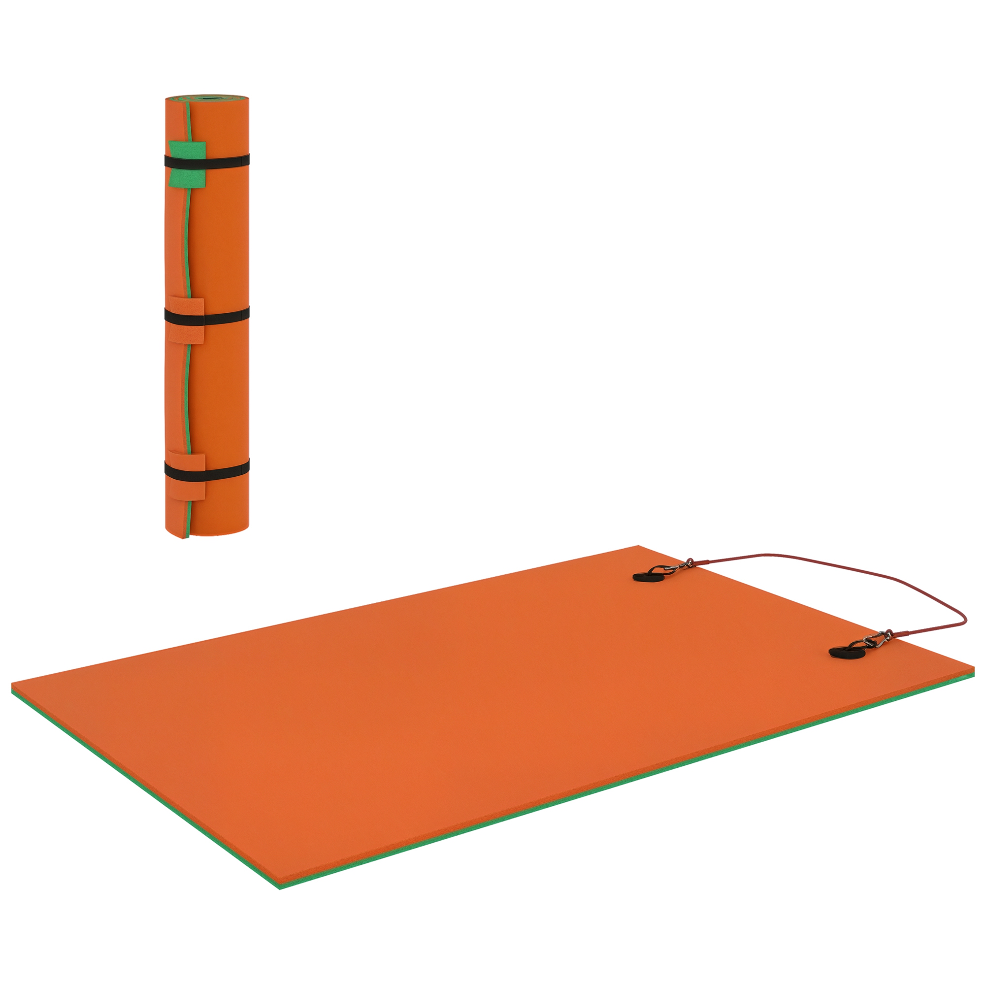 9' x 6' Lily Pad Water Mat for 2 Adults, Floating Water Pad for Lake, Pool, Ocean, Beach, and Boating, Orange (Drop Shipping Only, Not for Amazon)