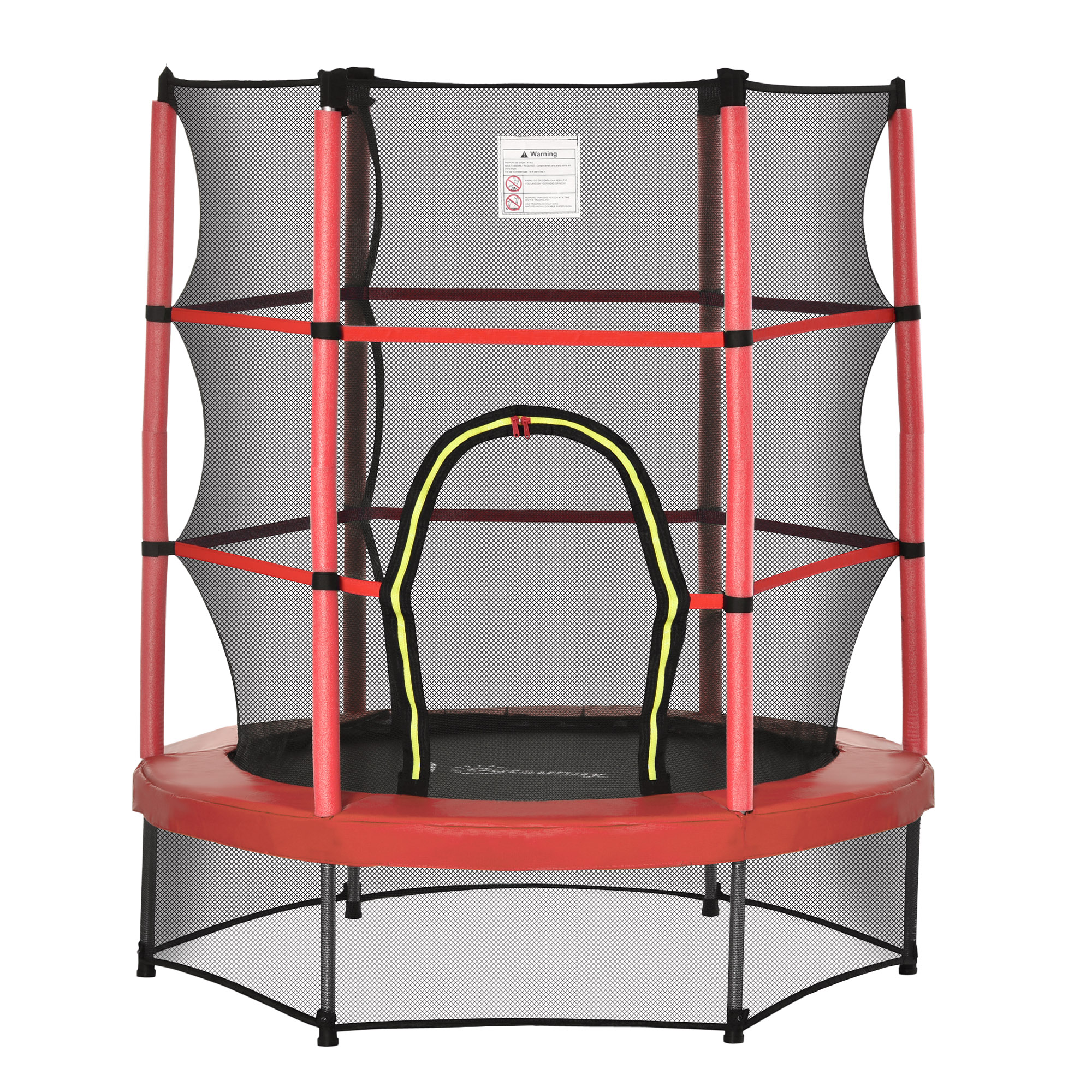 Φ5FT Kids Trampoline with Enclosure Net for Age 3 to 6 Years Blue (Drop Shipping Only, Not for Amazon)