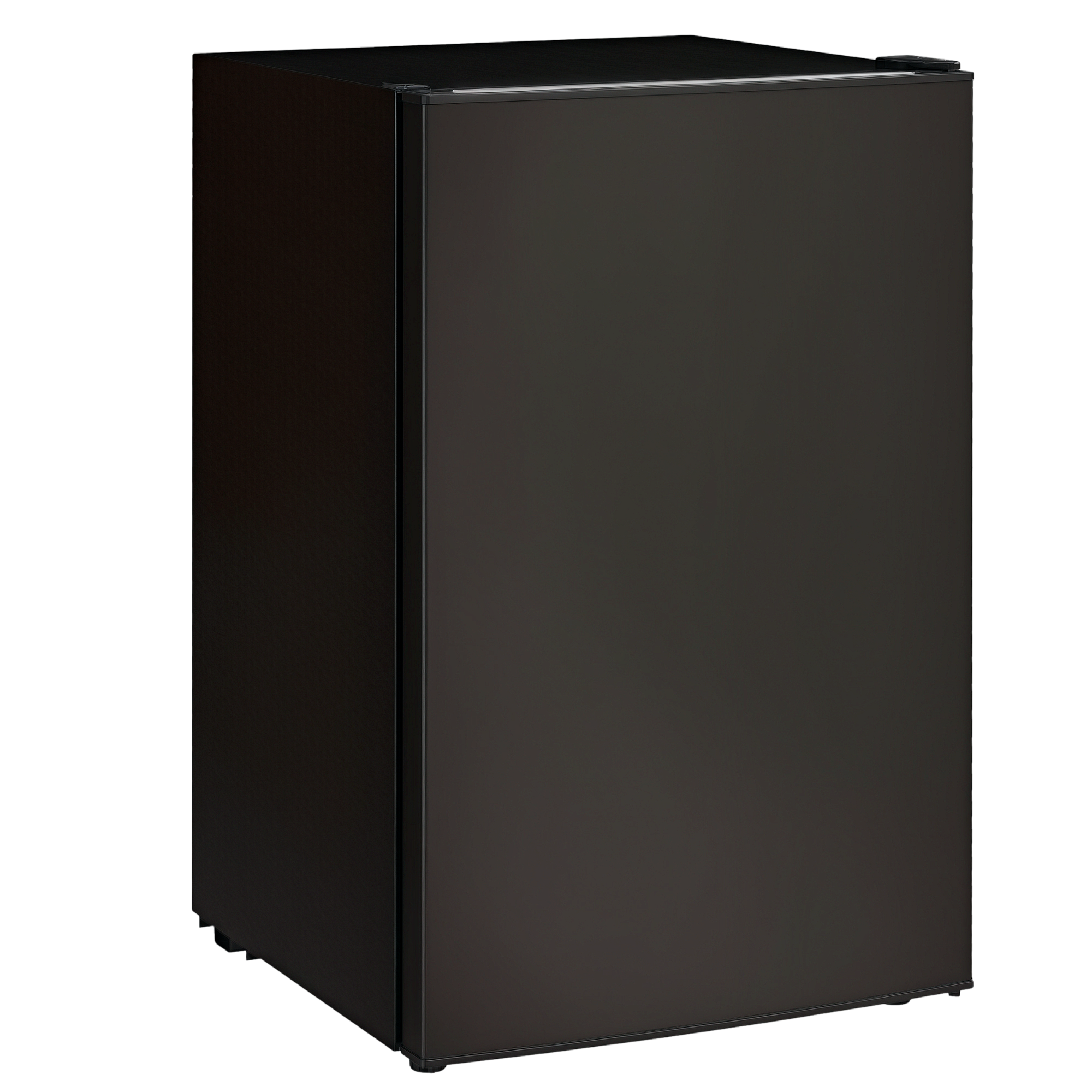 4.5 Cu.Ft Mini Fridge, Single Door Refrigerator with Freezer, Wheels, Adjustable Thermostat, Reversible Door, Black (Drop Shipping Only, Not for Amazon)