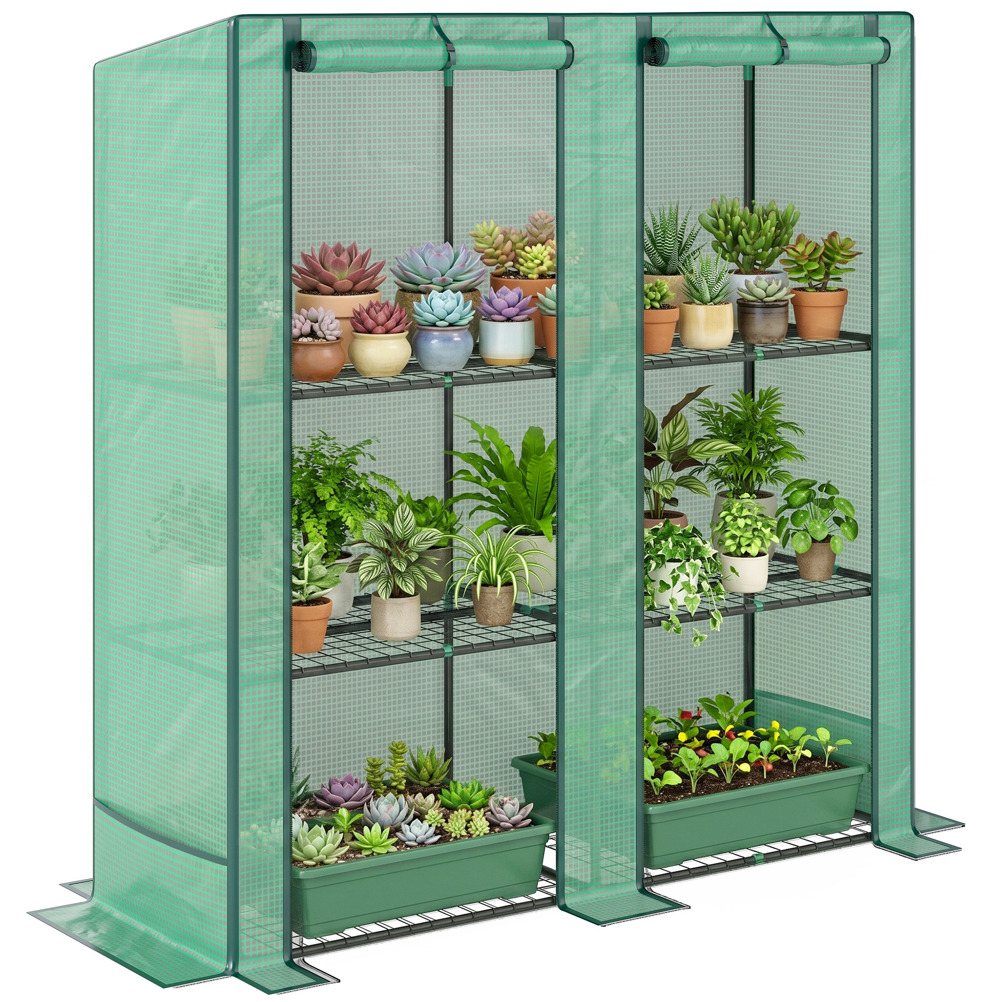 Three-Tier Mini Greenhouse - Green (Drop Shipping Only, Not for Amazon)