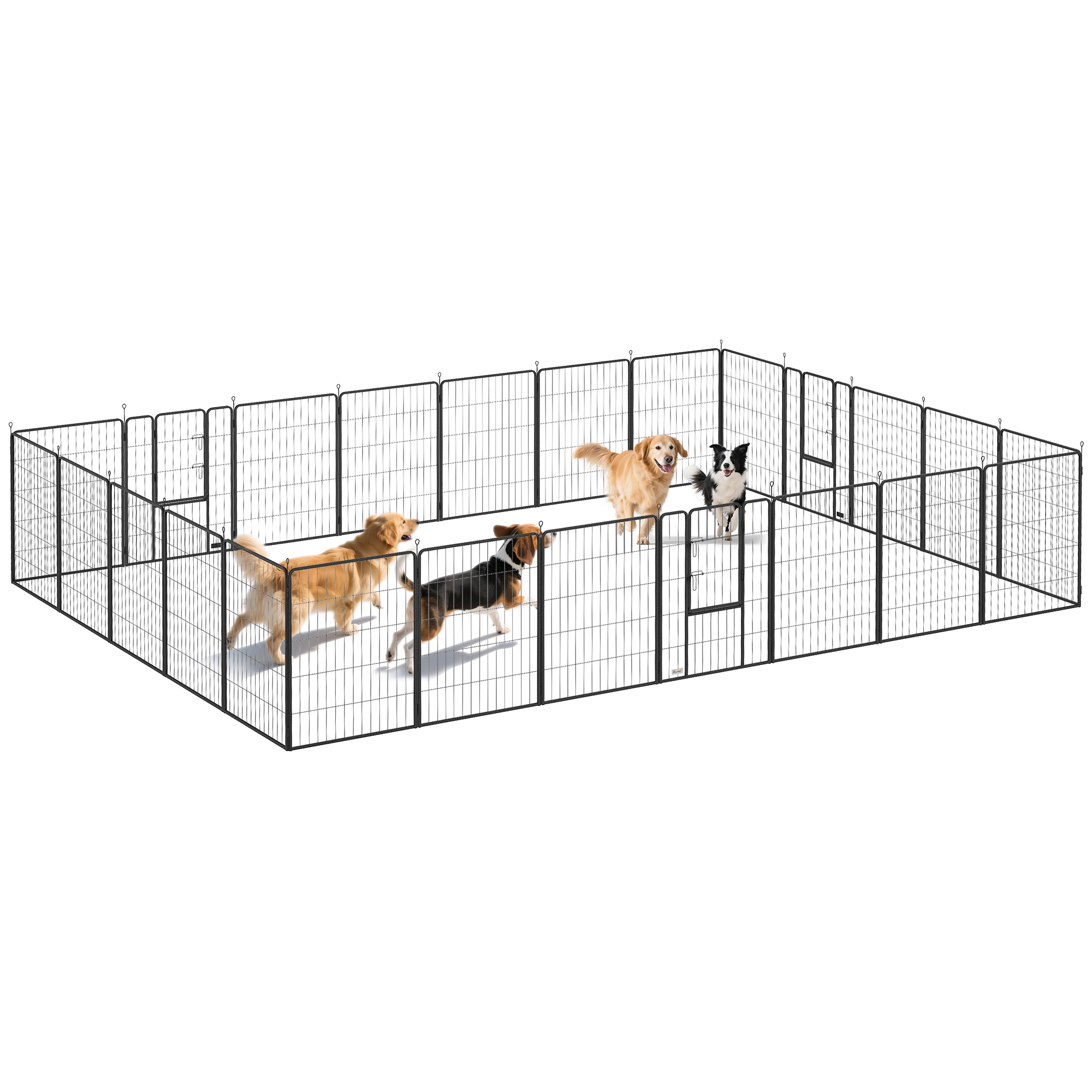 Dog Playpen for Indoor Outdoor, 24 Panels 39