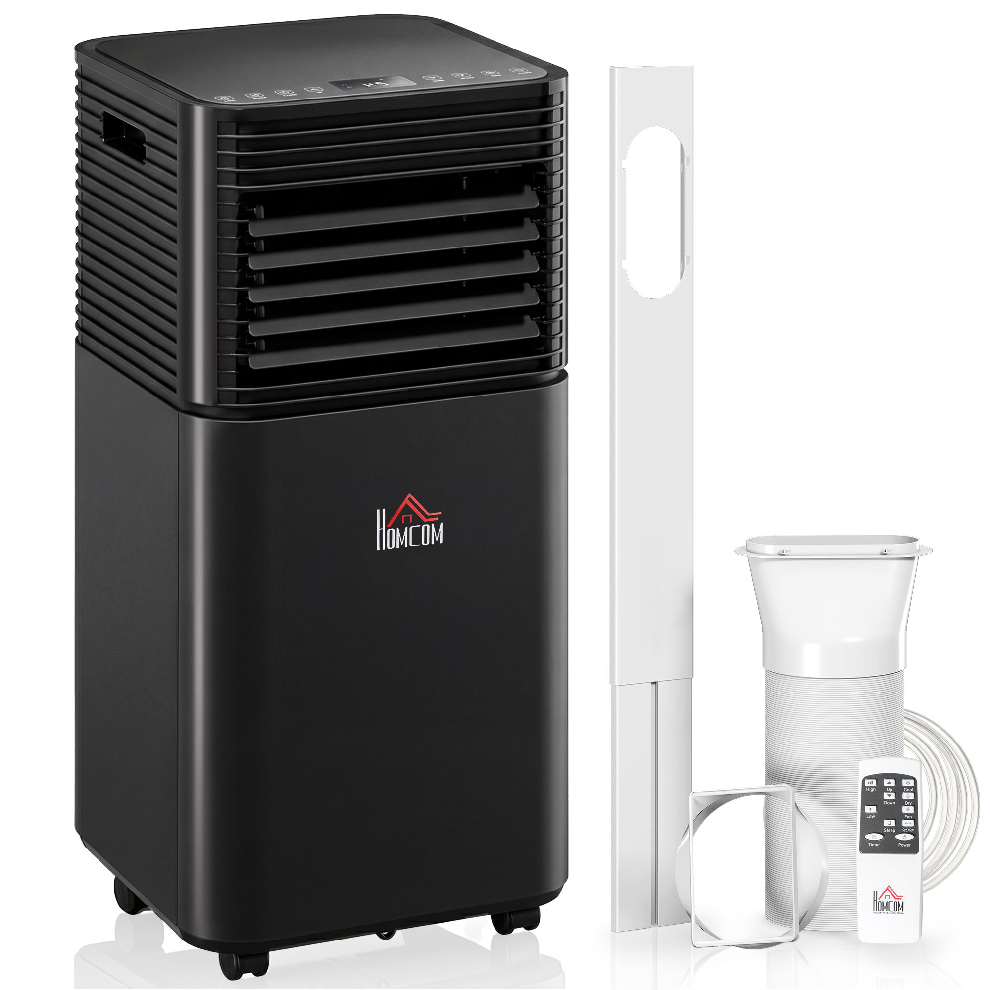 8000 BTU Portable Air Conditioner with Dehumidifier, Cooling Fan, Sleep, Remote, 24H Timer, Auto Off, Black (Drop Shipping Only, Not for Amazon)