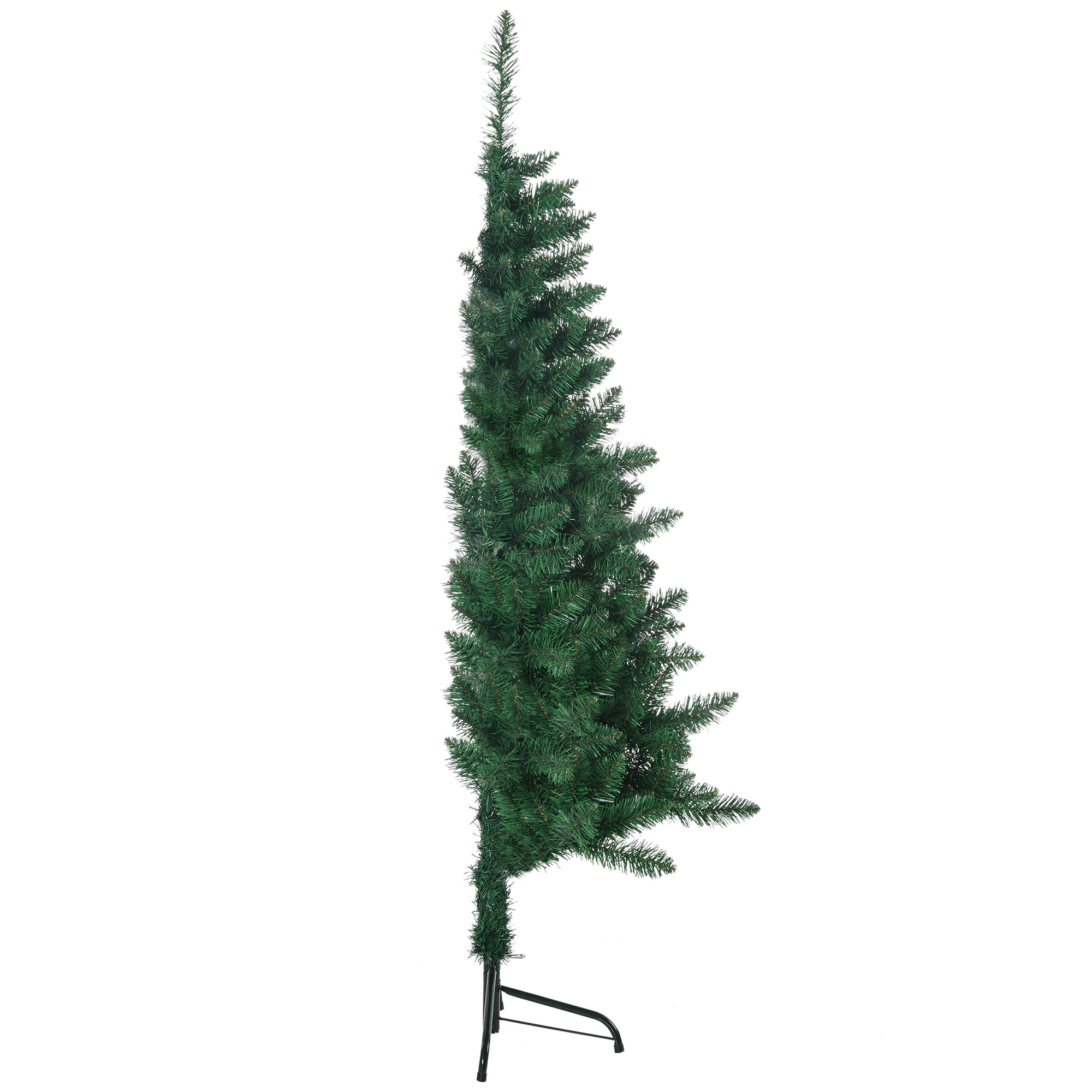 5' Artificial Half Christmas Trees with Auto Open, Steel Base, for Indoor Xmas Décor (Drop Shipping Only, Not for Amazon)