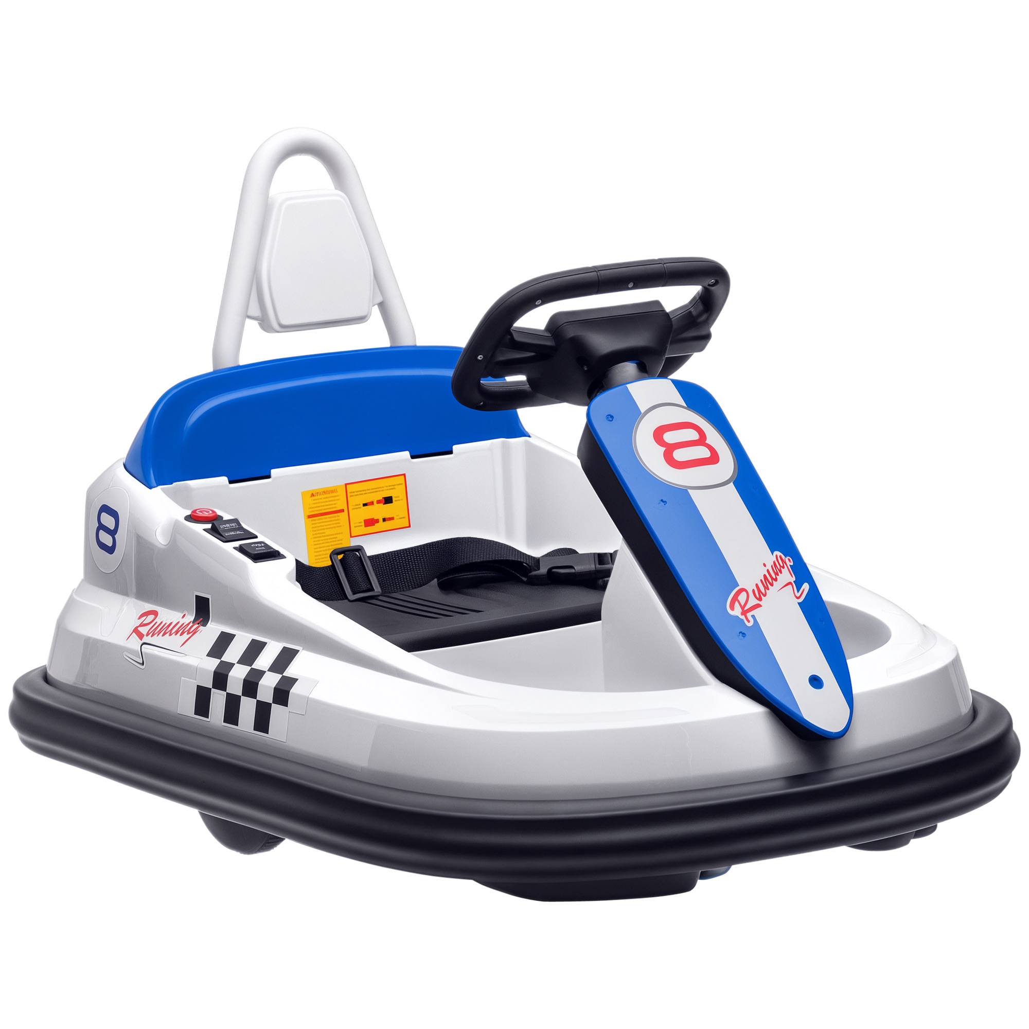 Bumper Car for Kids, 360° Rotation 6V Electric Ride On Bumper, Red (Drop Shipping Only, Not for Amazon)