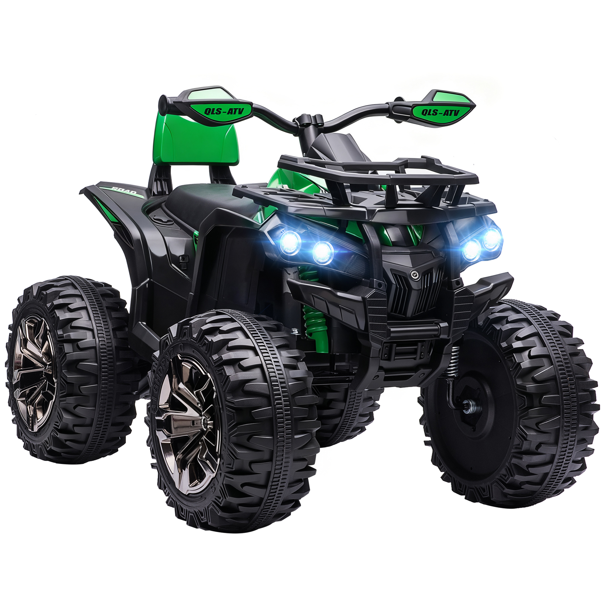 12V 4 Wheeler Kids ATV with Music, Headlights for 37-60 Months Boys and Girls, Yellow (Drop Shipping Only, Not for Amazon)