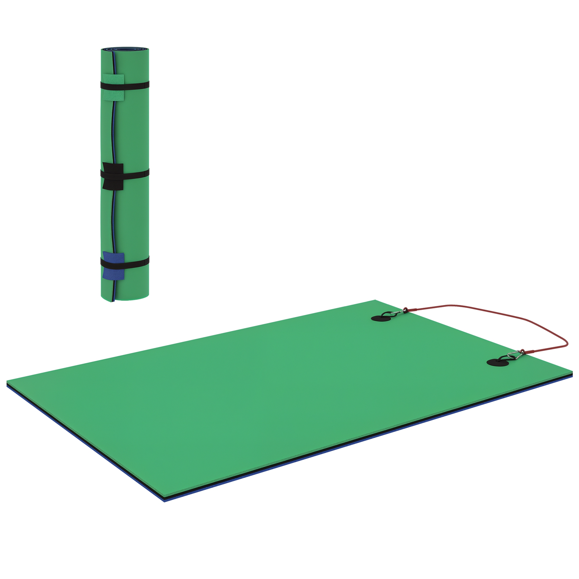 9' x 6' Lily Pad Water Mat for 2 Adults, Floating Water Pad for Lake, Pool, Ocean, Beach, and Boating, Blue (Drop Shipping Only, Not for Amazon)