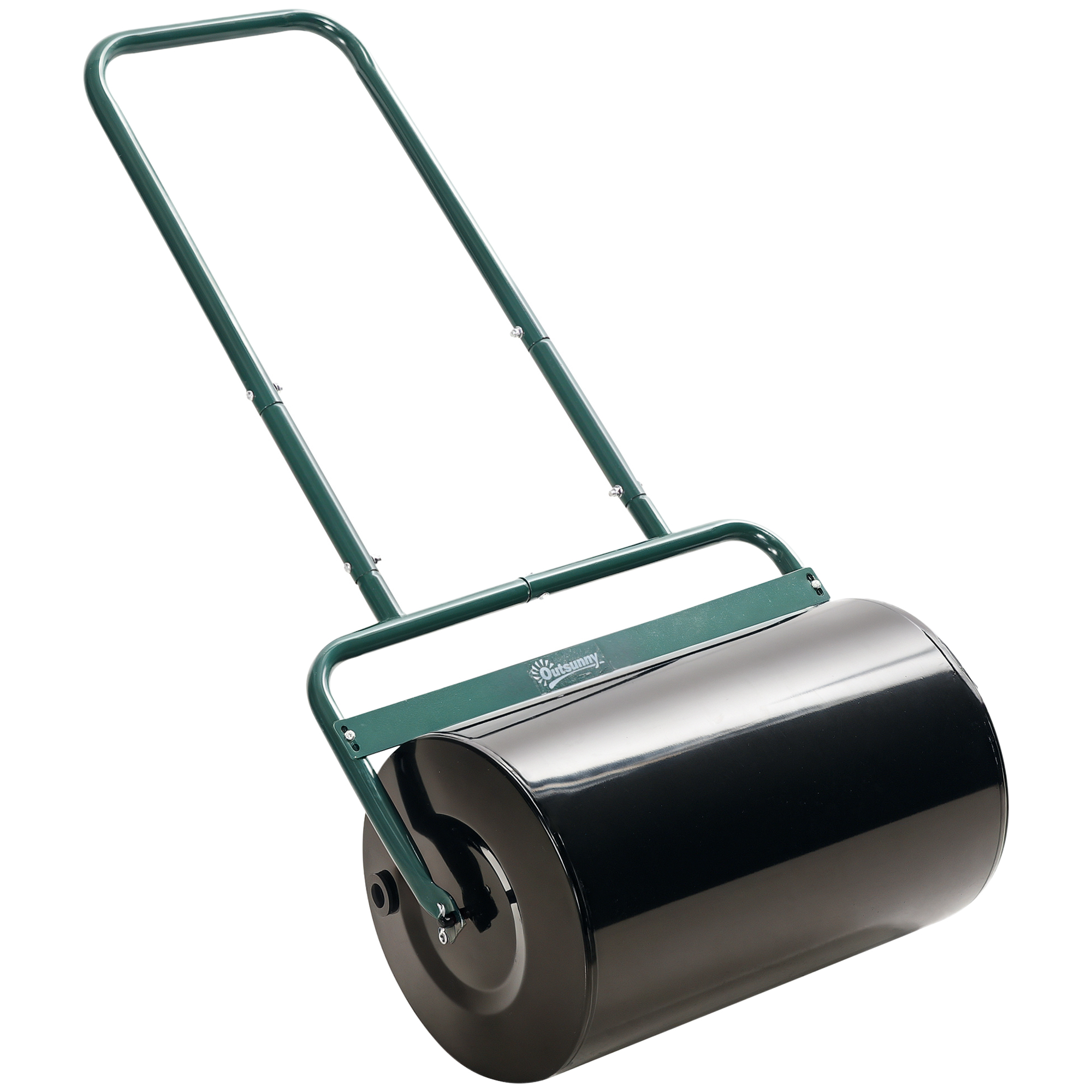 38L Fillable Cylinder Steel Lawn Roller - Dark Green (Drop Shipping Only, Not for Amazon)