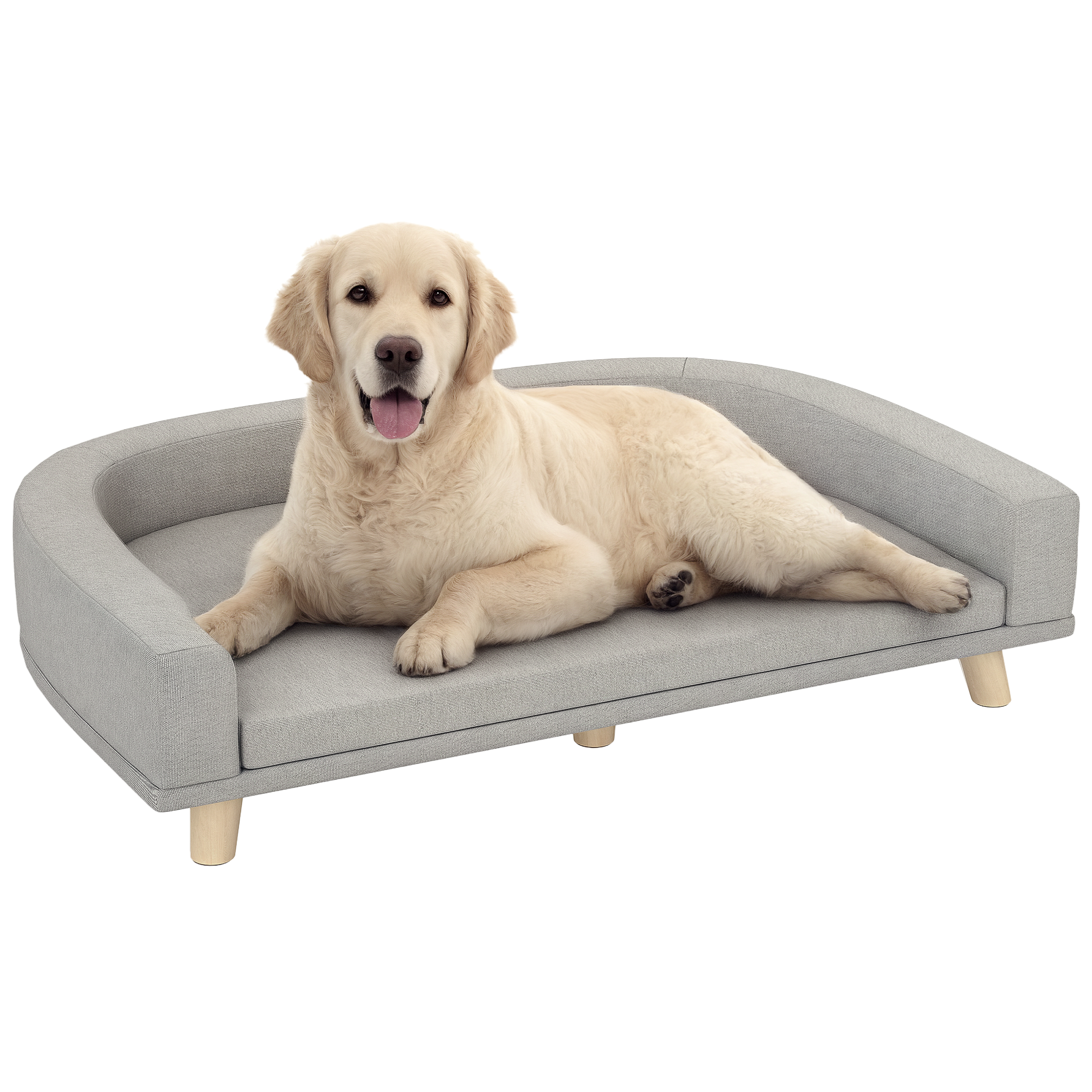 Dog Sofa Couch Bed with Washable Cushion for Large Dogs, Cats, Green (Drop Shipping Only, Not for Amazon)