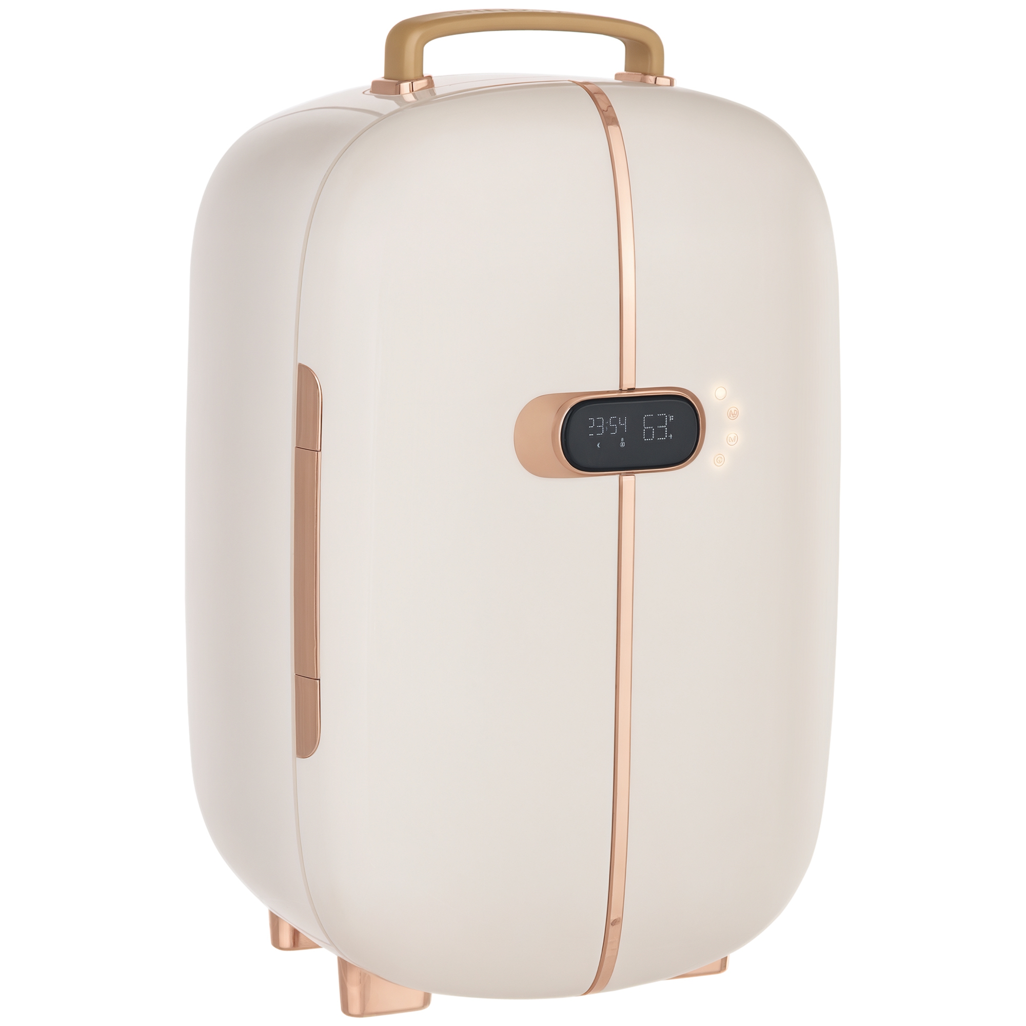 Portable Skincare Fridge with LED Display, 12L Mini Fridge for Beauty, Makeup and Cosmetics, Small Refrigerator Cooler for Bedroom, Home Office, Desktop, White (Drop Shipping Only, Not for Amazon)