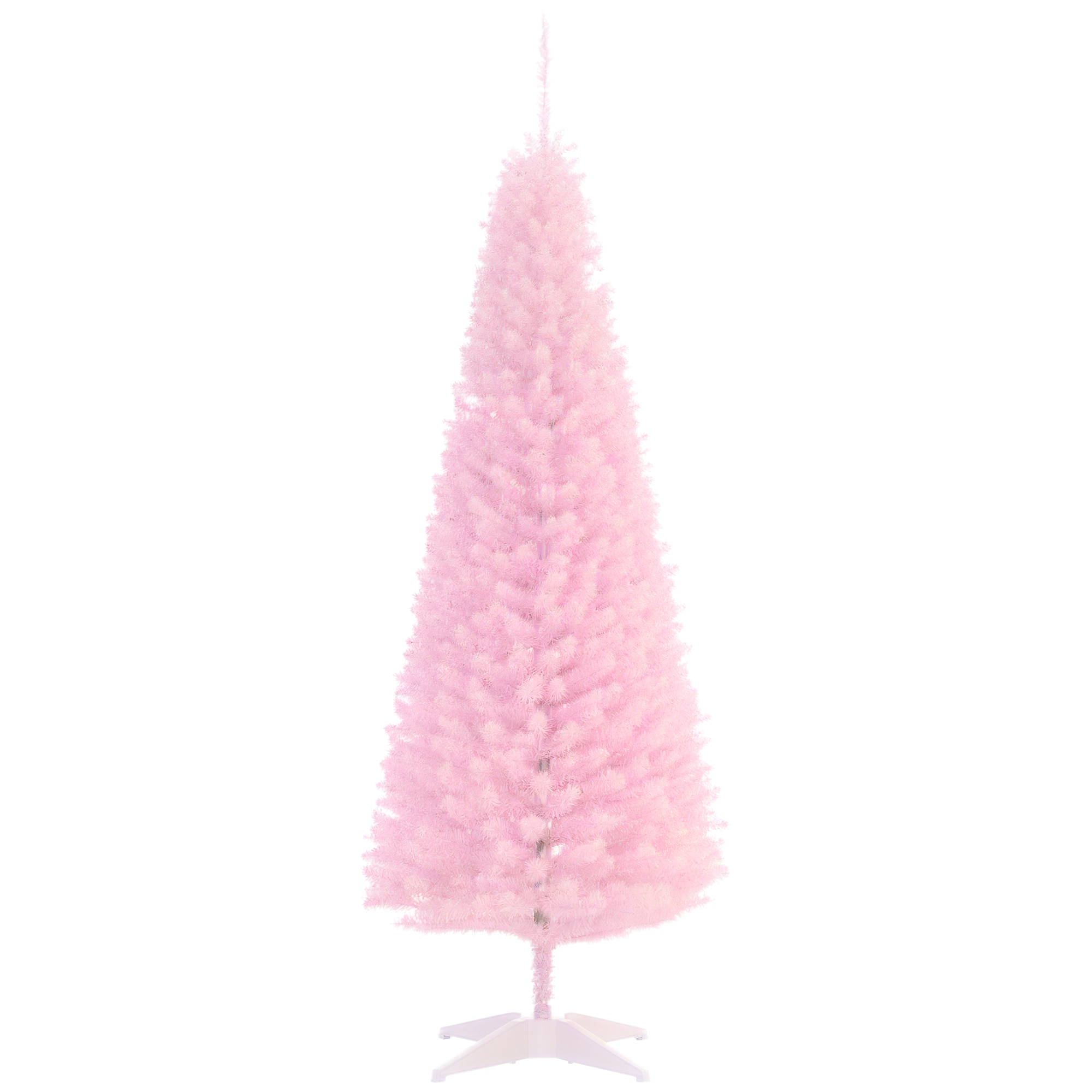 5' Artificial Pencil Christmas Tree, Slim Xmas Tree with 294 Realistic Branch Tips and Plastic Stand, Black (Drop Shipping Only, Not for Amazon)