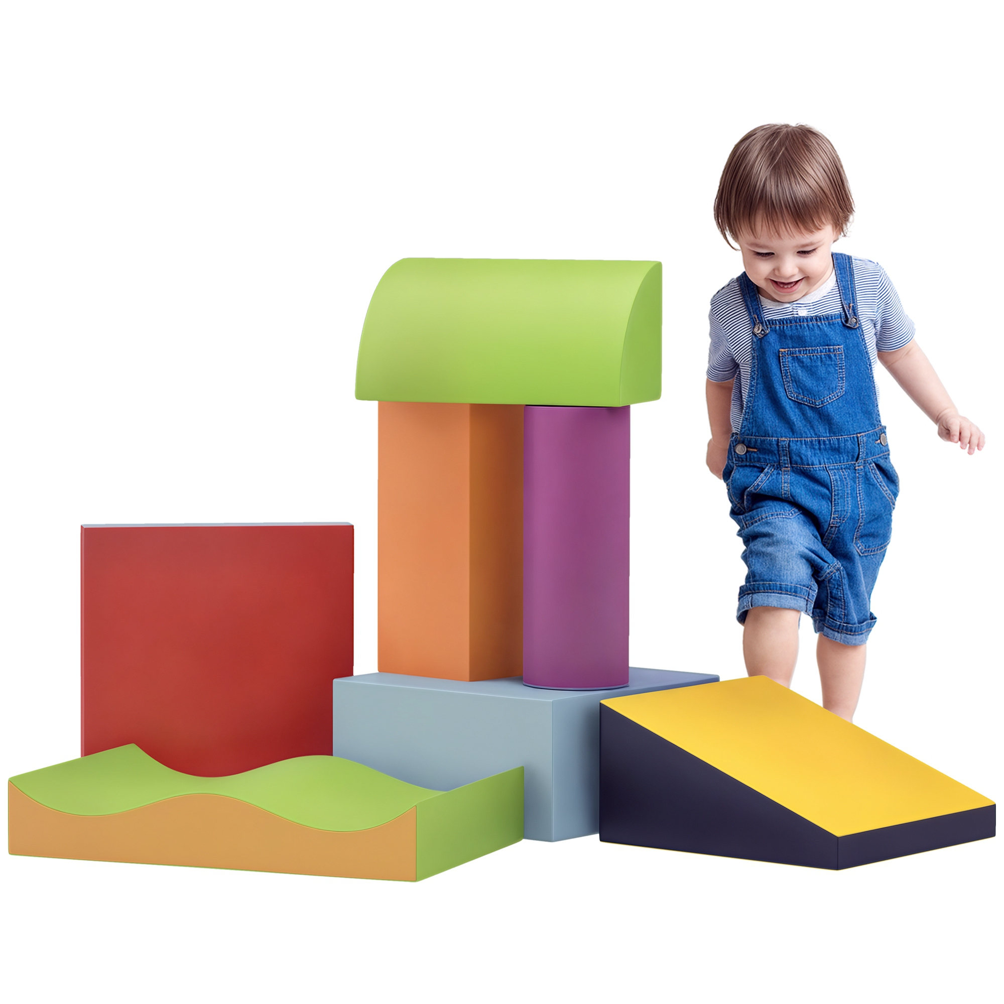 7 Piece Climb and Crawl Activity Play Set Soft for Toddler, Contemporary (Drop Shipping Only, Not for Amazon)