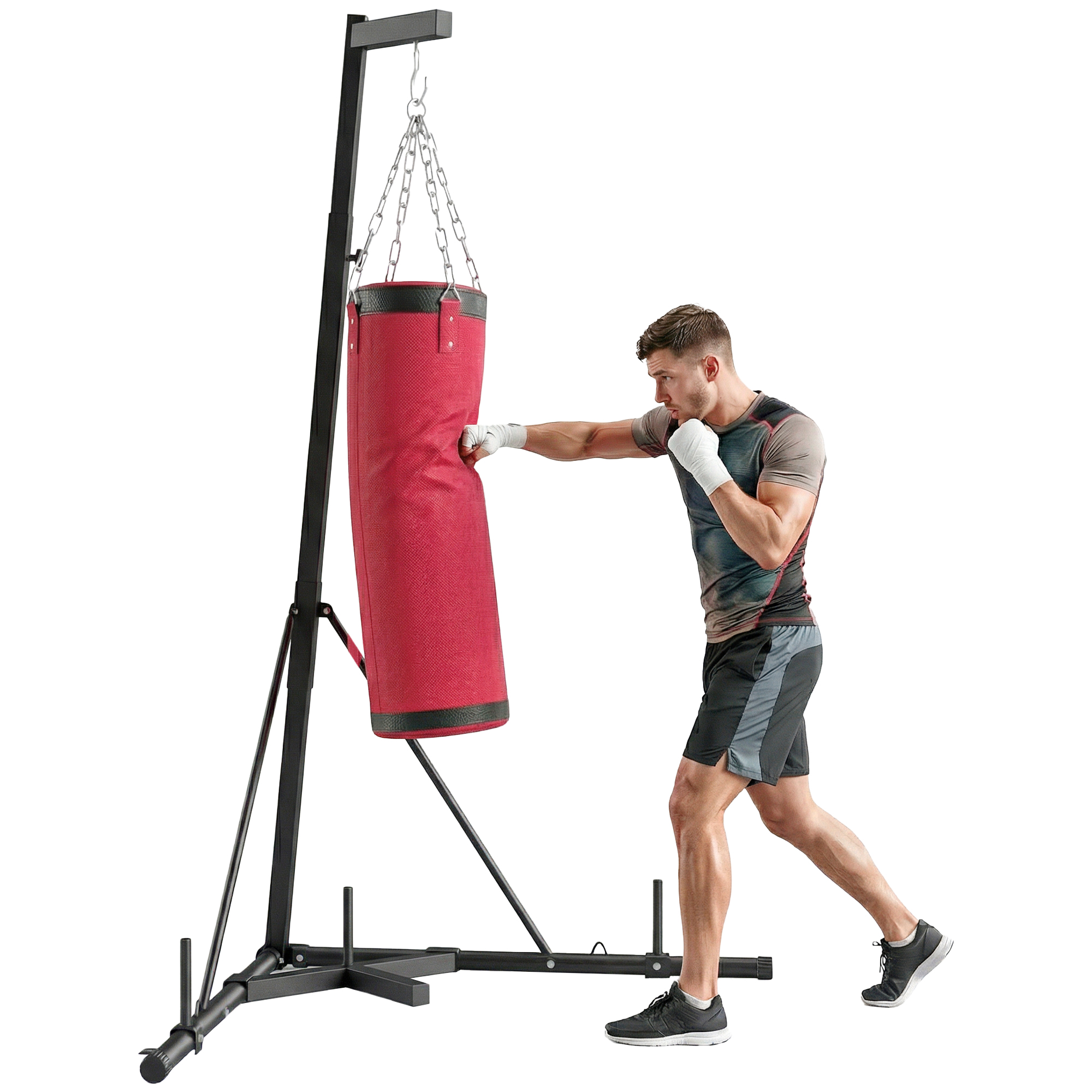 Punching Bag with Stand for Adults, 72.8