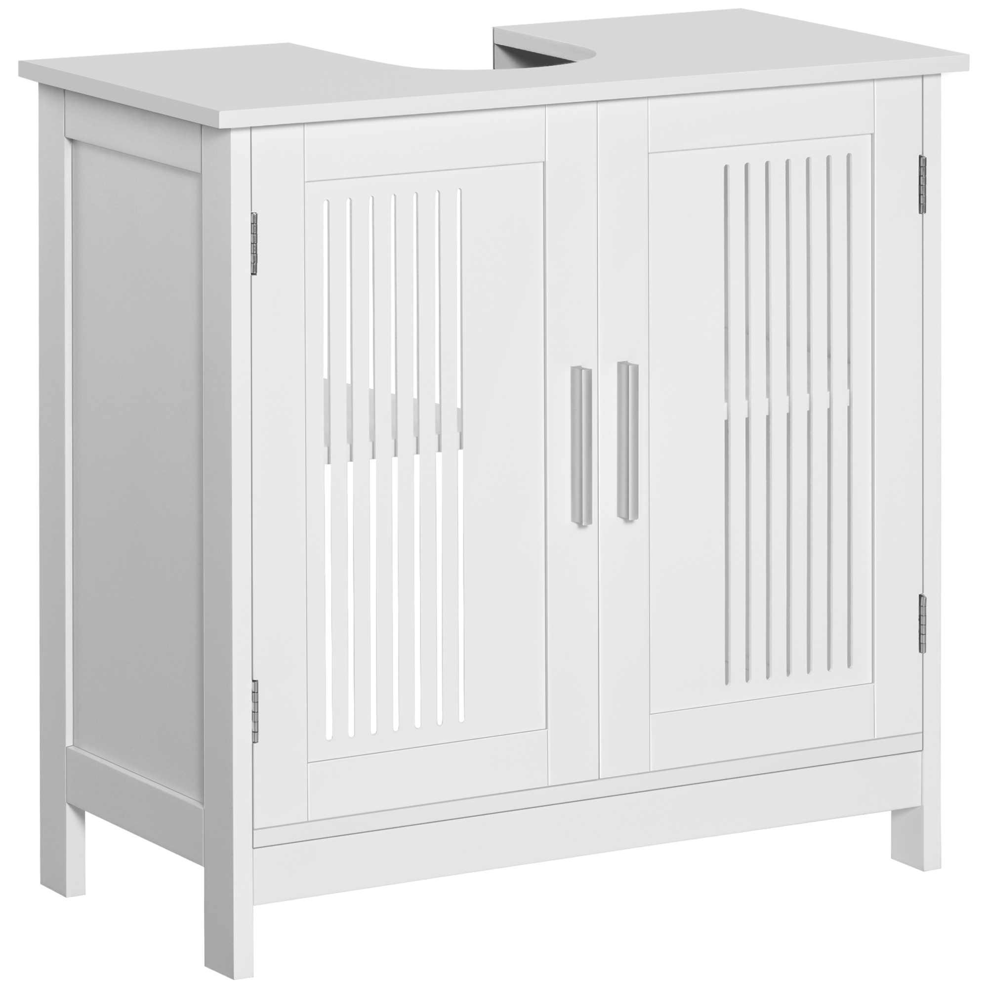 Under Sink Pedestal Storage Bathroom Cabinet, Grey White (Drop Shipping Only, Not for Amazon)